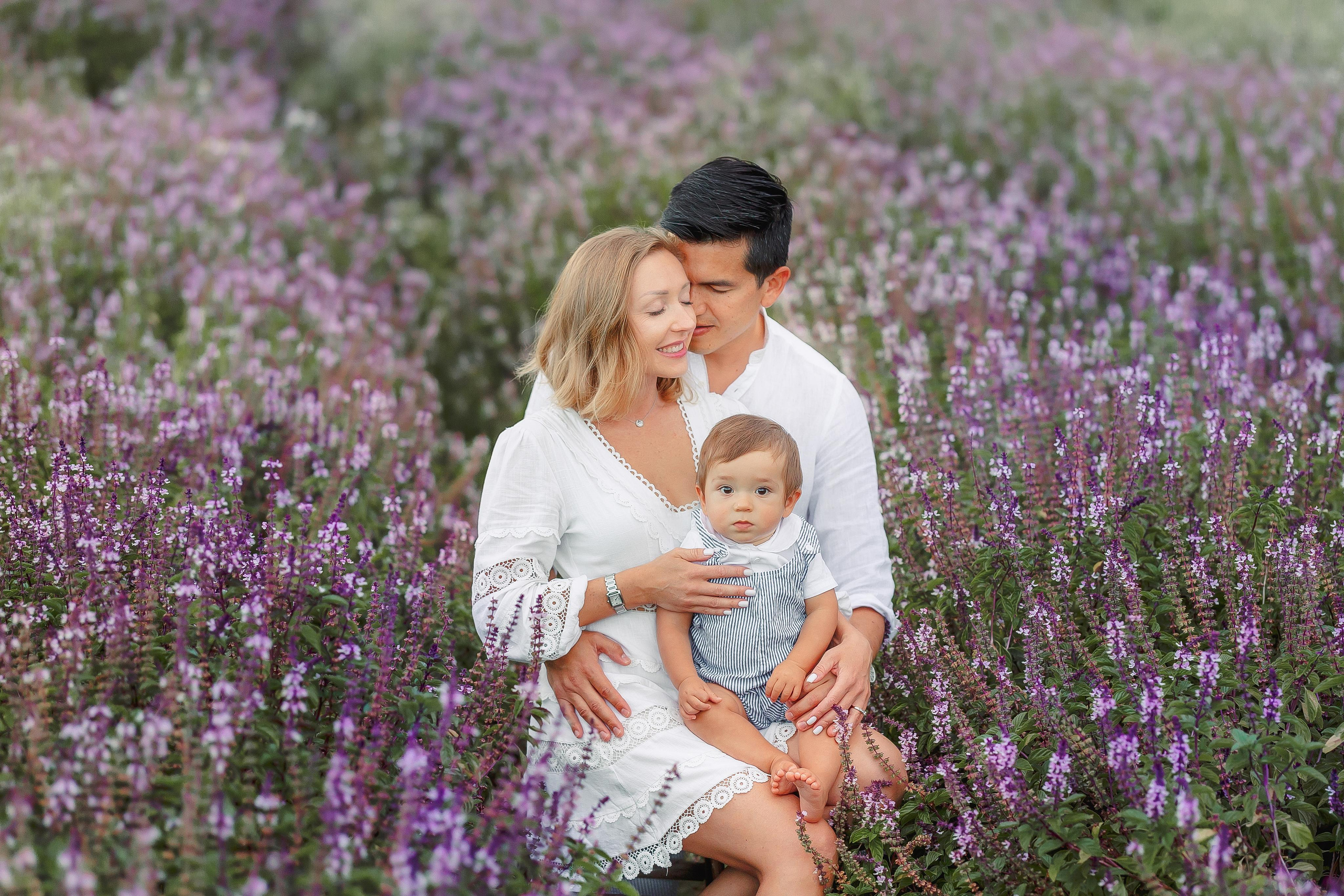 Lavender Family Session. Family and Event photographer in Homestead and Miami areas of Florida
