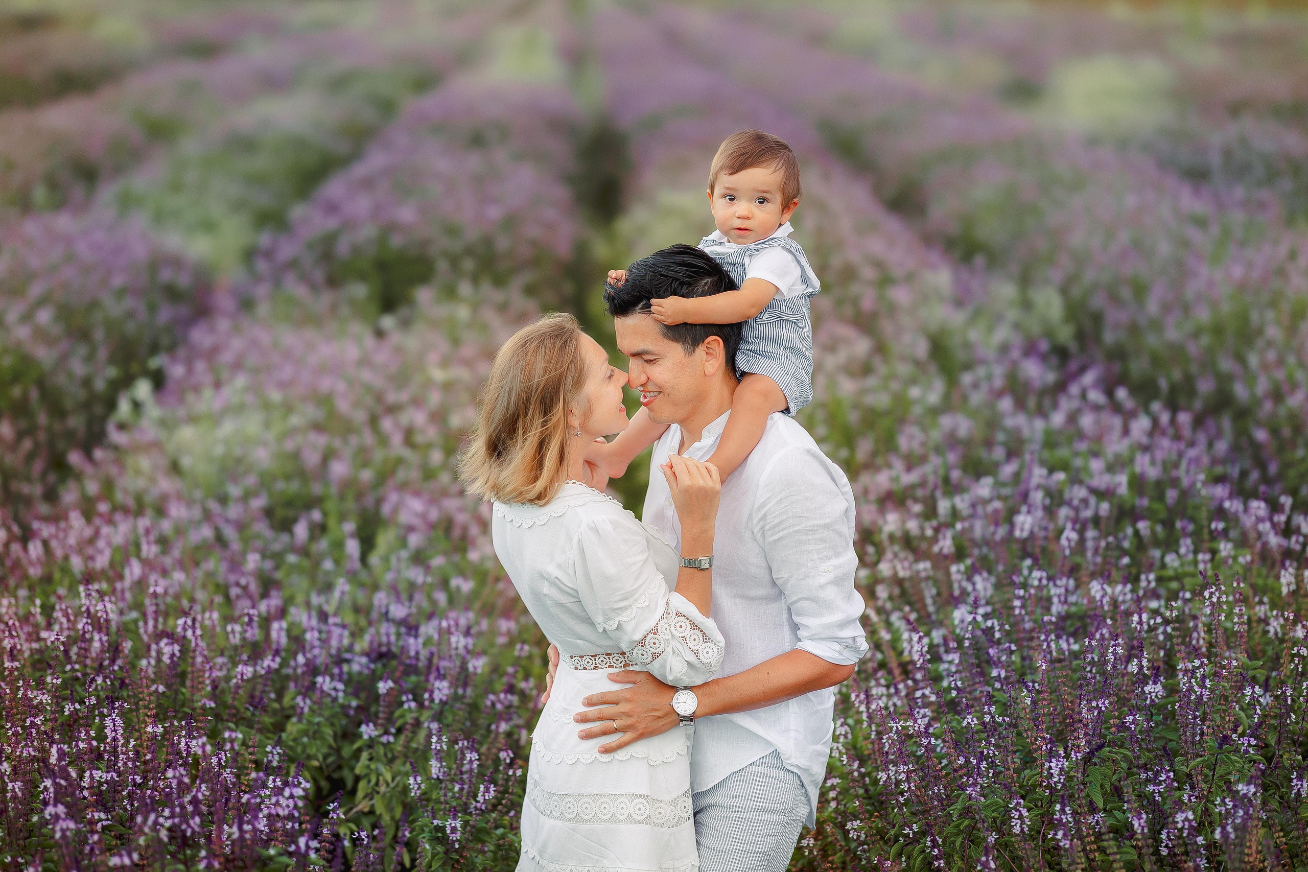Lavender Family Session. Family and Event photographer in Homestead and Miami areas of Florida