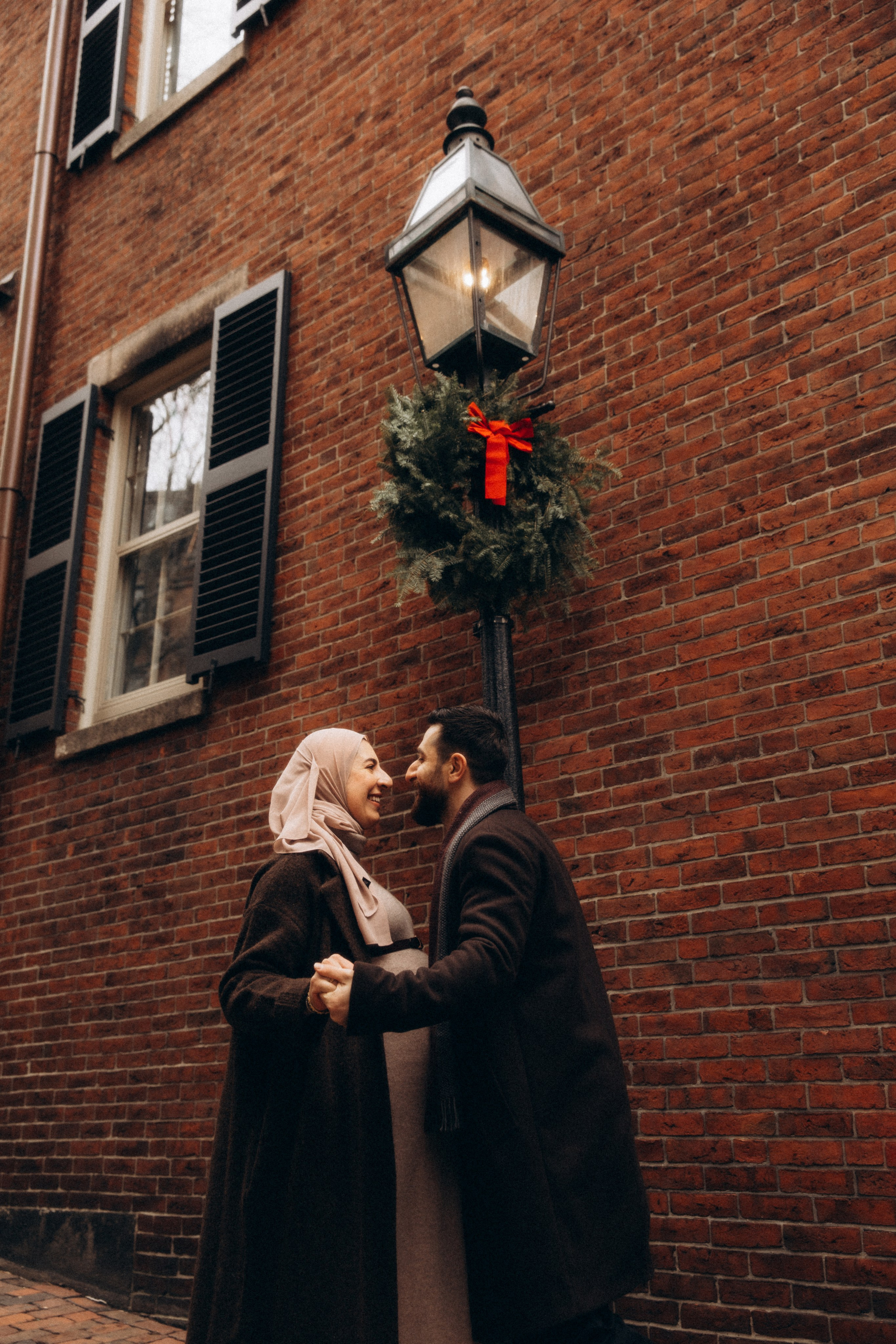 Winter Pregnancy Photoshoot | Bacon Hill, Boston