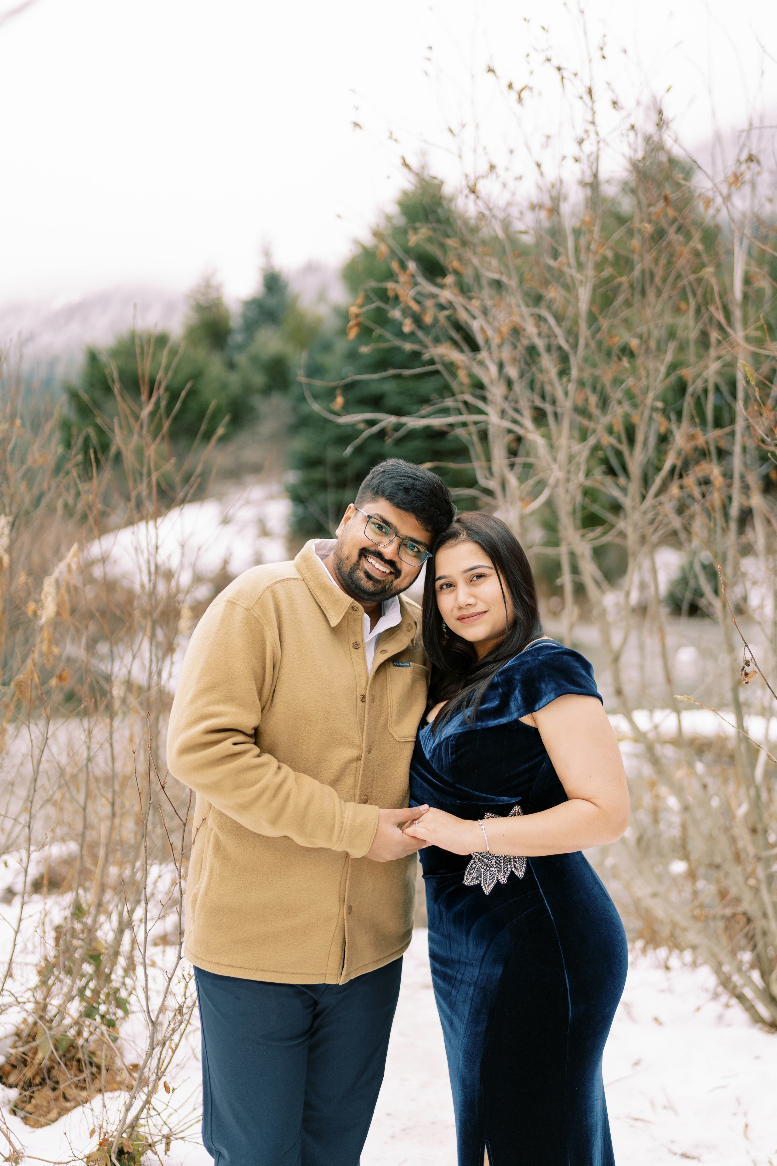 Engagement photoshoot. Date & TJ. Gold Creek Pond. December 2024. EVAN ARISTOV WEDDING PHOTOGRAPHY — Seattle Wedding Photographer