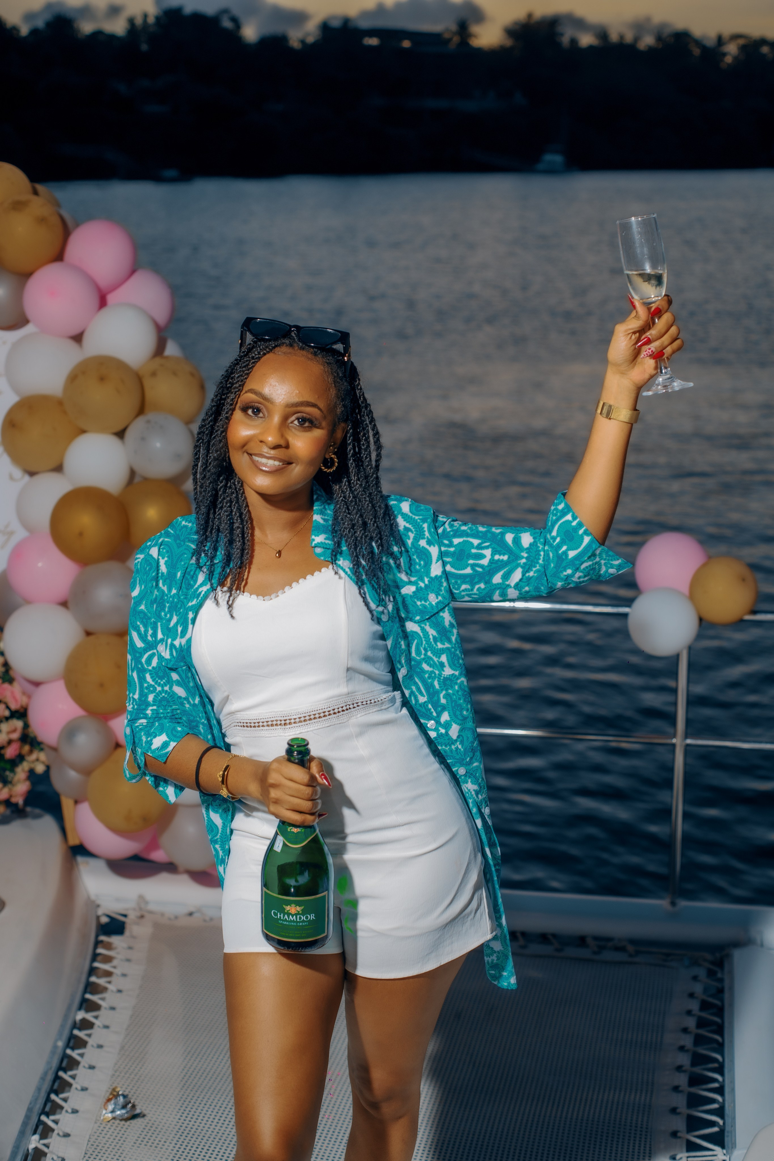 Hilda’s Birthday Yacht ride session. A creative consultant based in Mombasa, Kenya