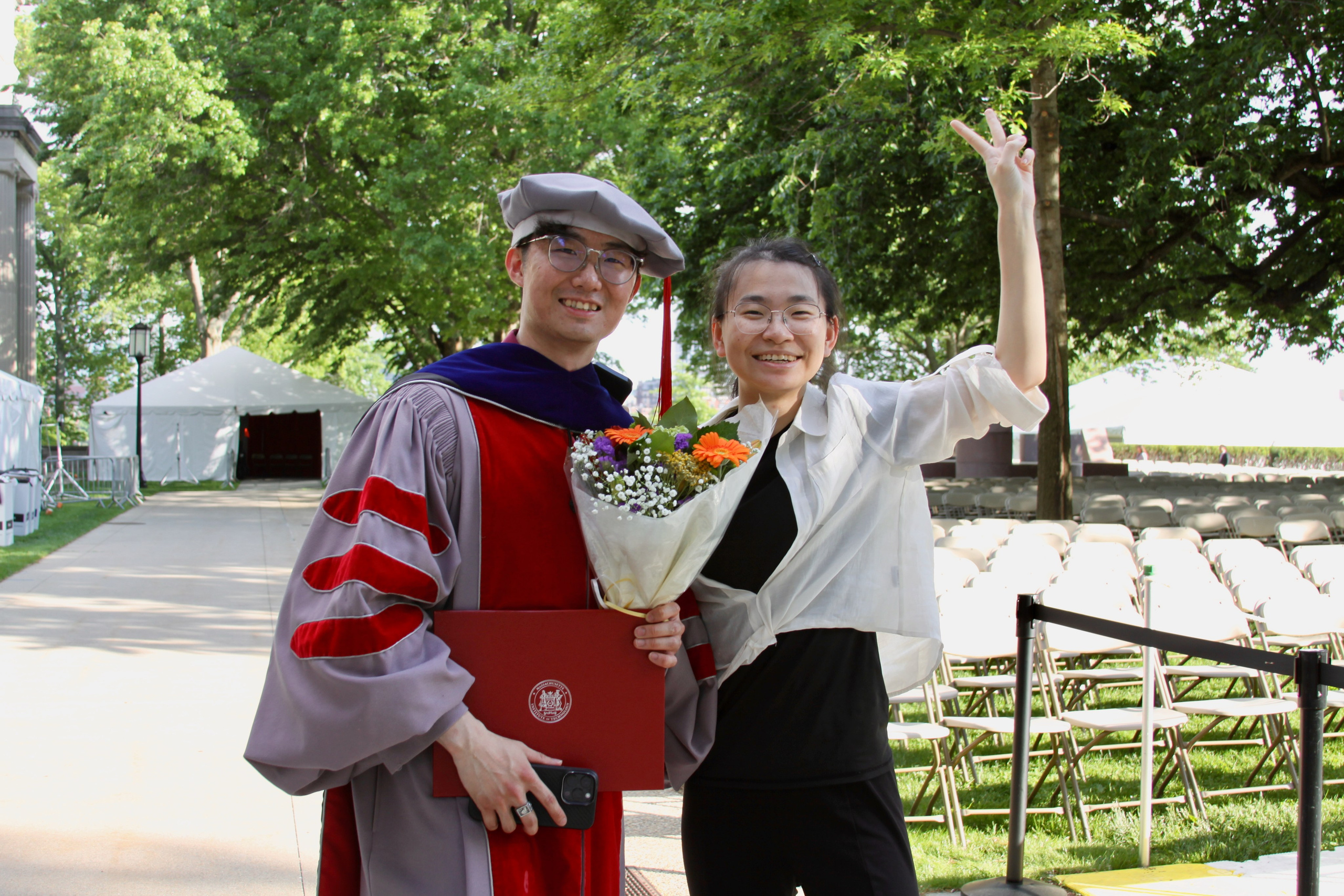 PhD graduation with Elton. Kelly Sang, graduation and portrait photographer in Boston