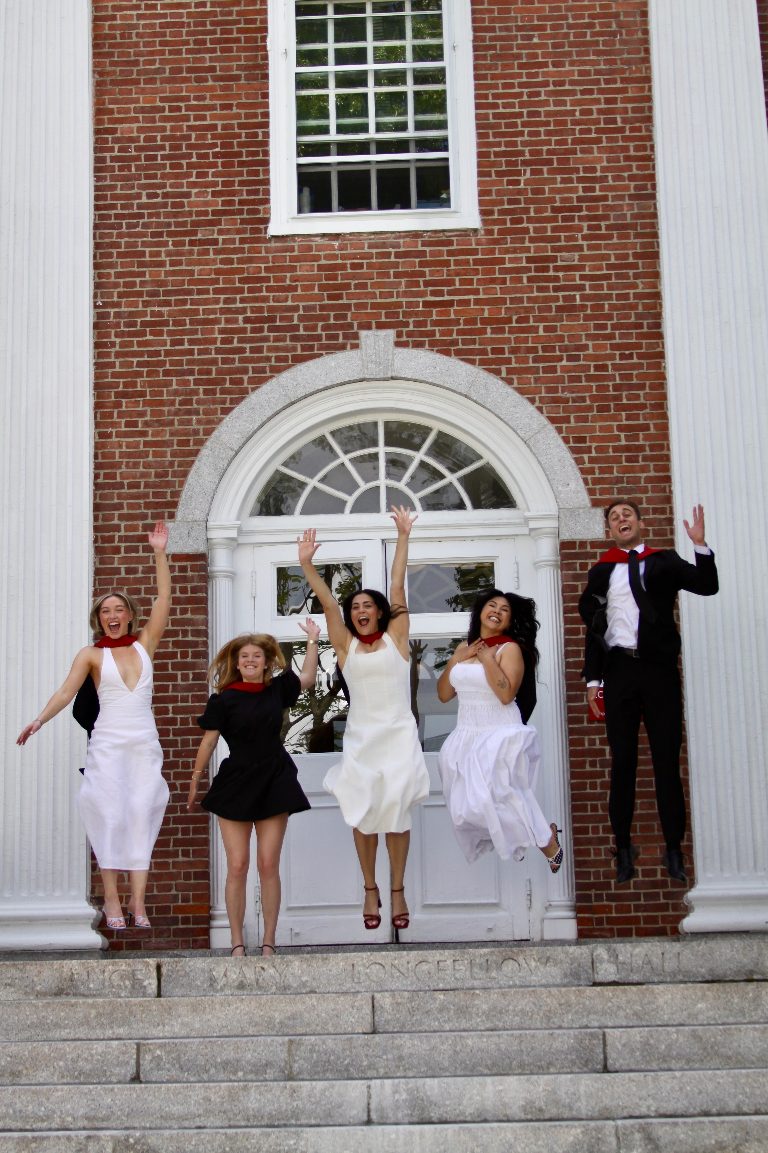 Masters graduation with Talia (group shoot). Kelly Sang, graduation and portrait photographer in Boston