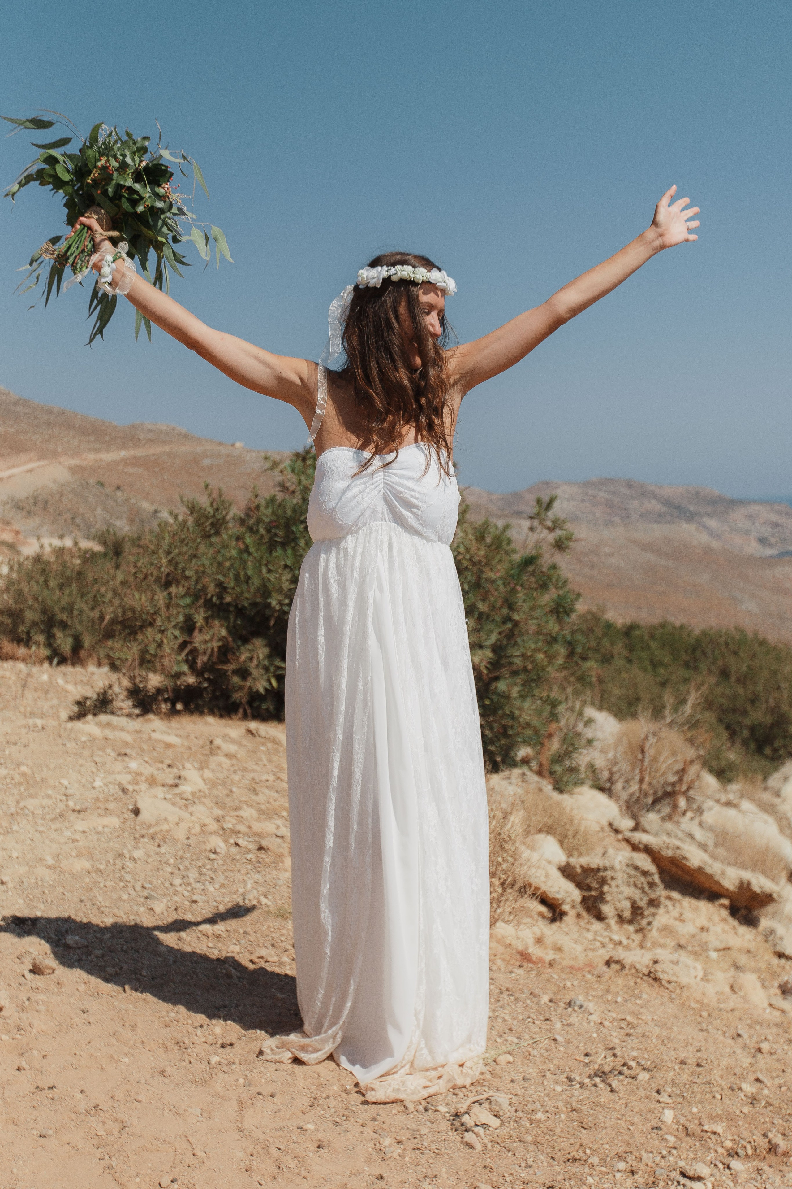 Marino & Steffi, Crete. Denny Savon — Photographer in Santorini | Weddings, Love Stories & Flying Dress