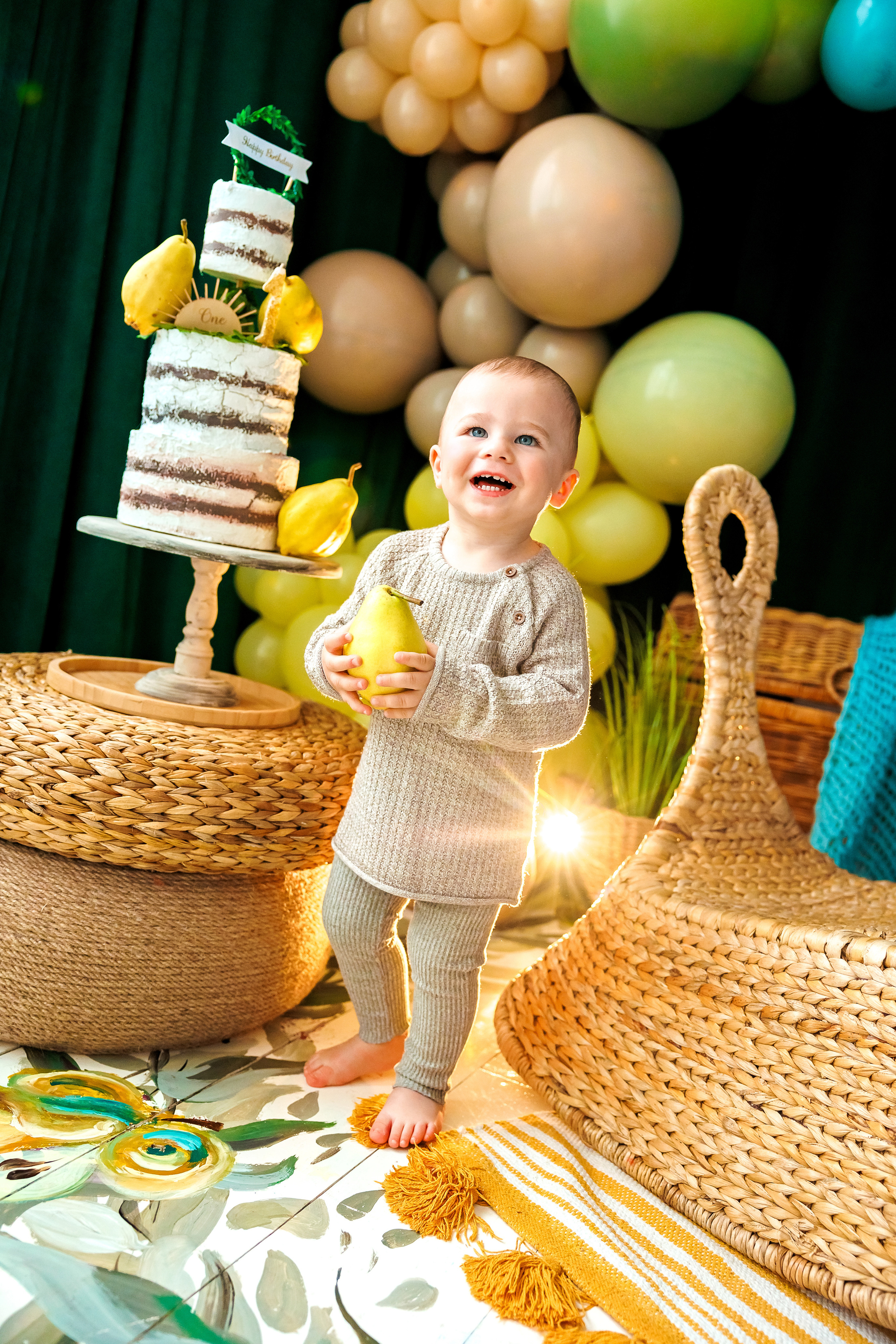 Фотосесия за първа годинка. Фотограф Ирина Йотова