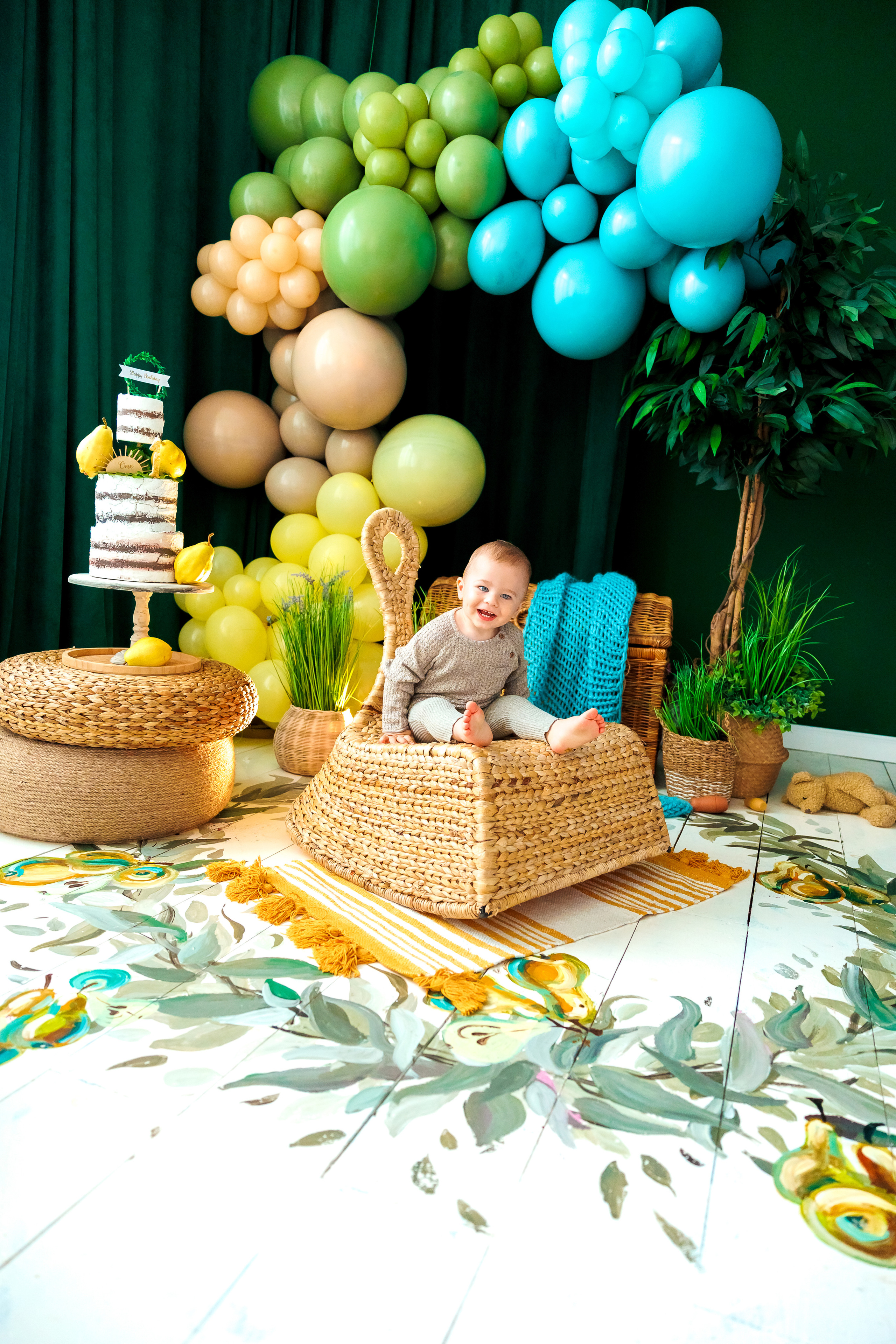 Фотосесия за първа годинка. Фотограф Ирина Йотова