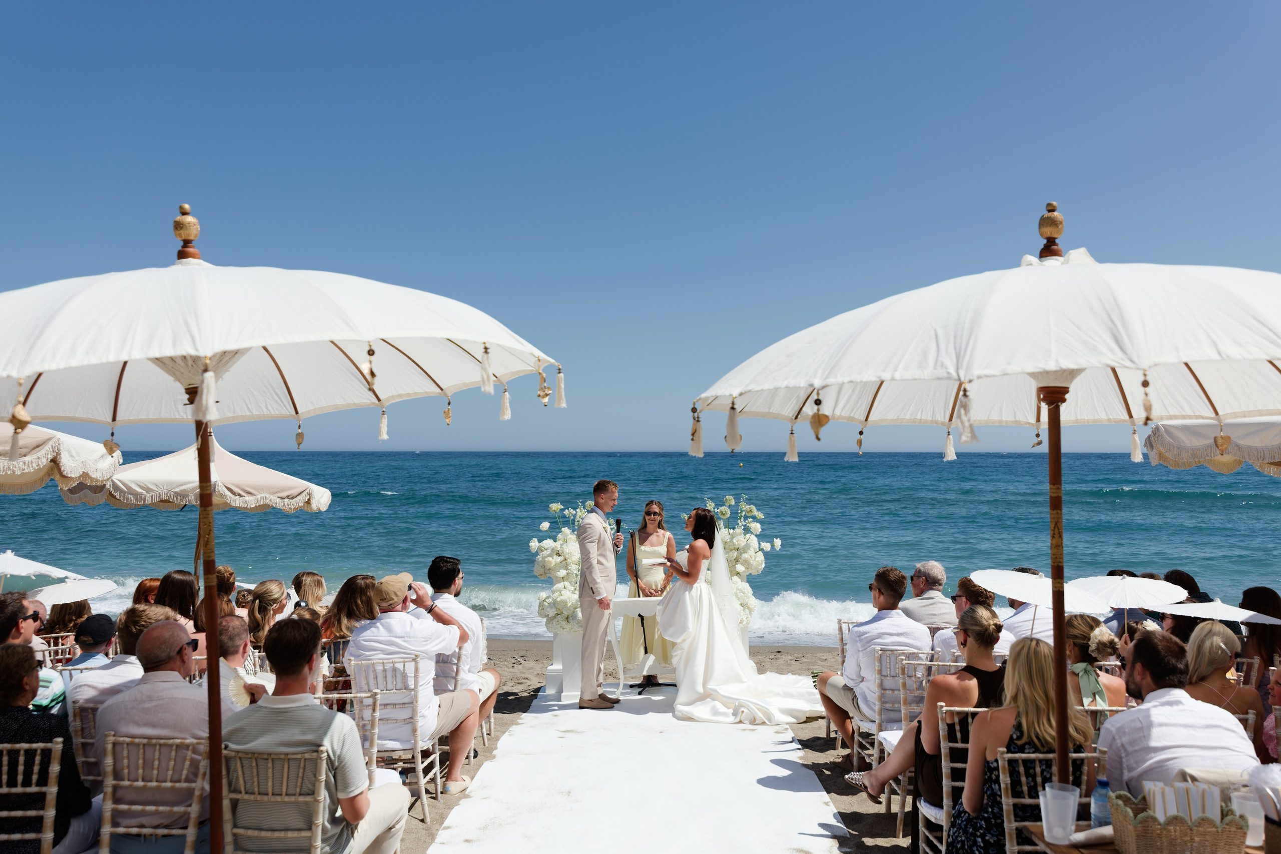 Beach Wedding in Marbella PREVIEW. Destination Wedding Photographer — Nikita Burtsev