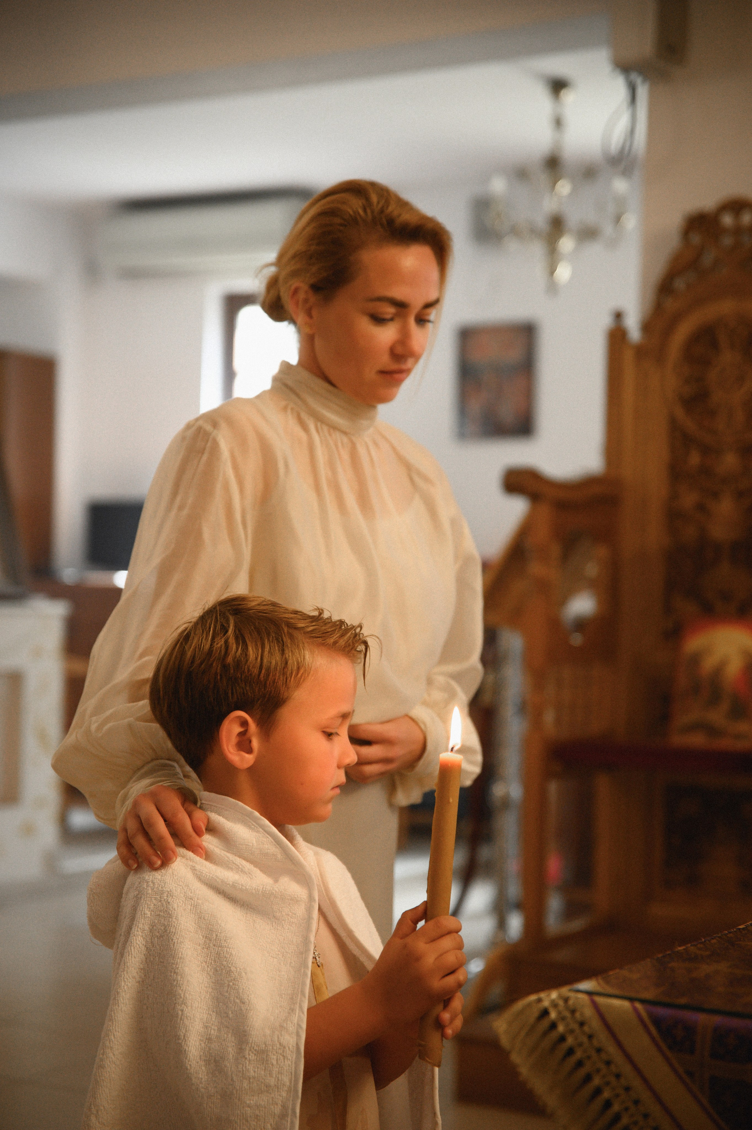 Baptism Mihail. Family, children, portrait, and event photography in Thessaloniki