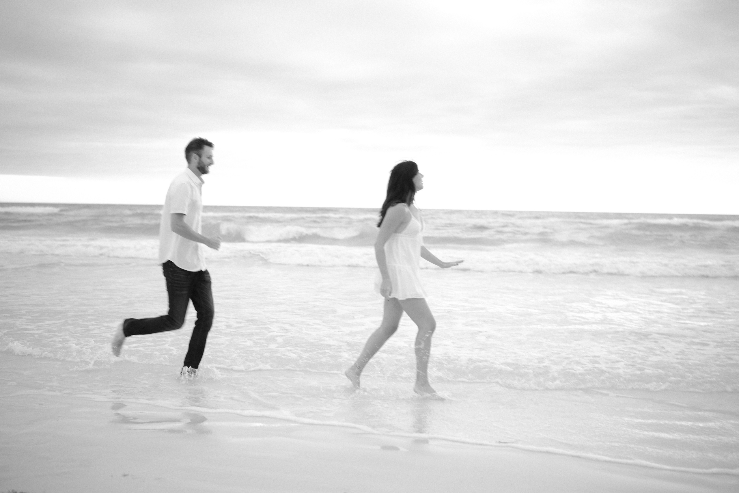 Engagement sunset photoshoot on the beach in Sarasota Florida