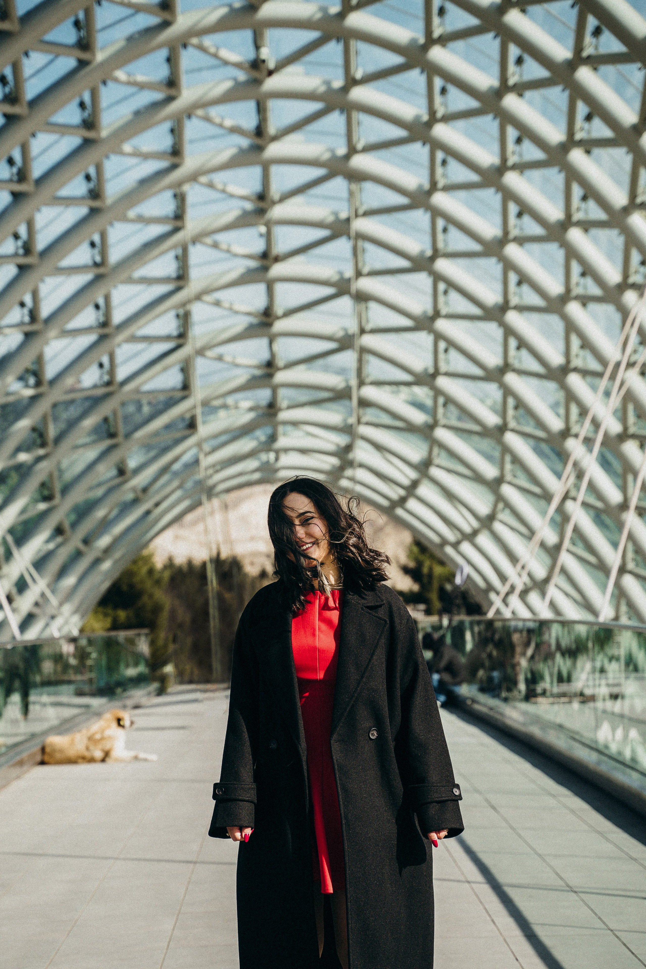 Girl in red. Photographer and travel-blogger Aleksandra Gritsenko