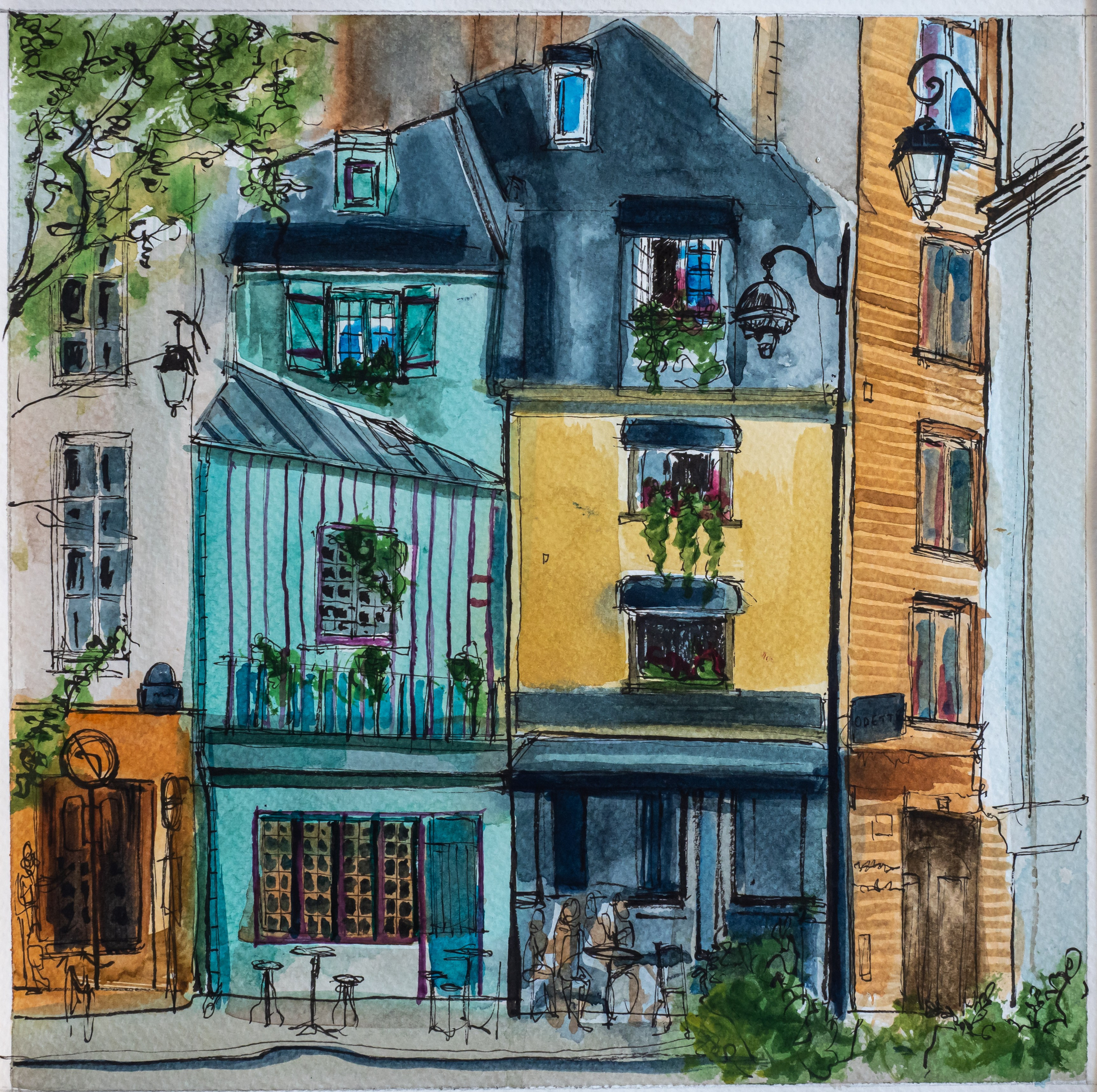 Urban views. Angelina Sorokopud. Artist in Strasbourg