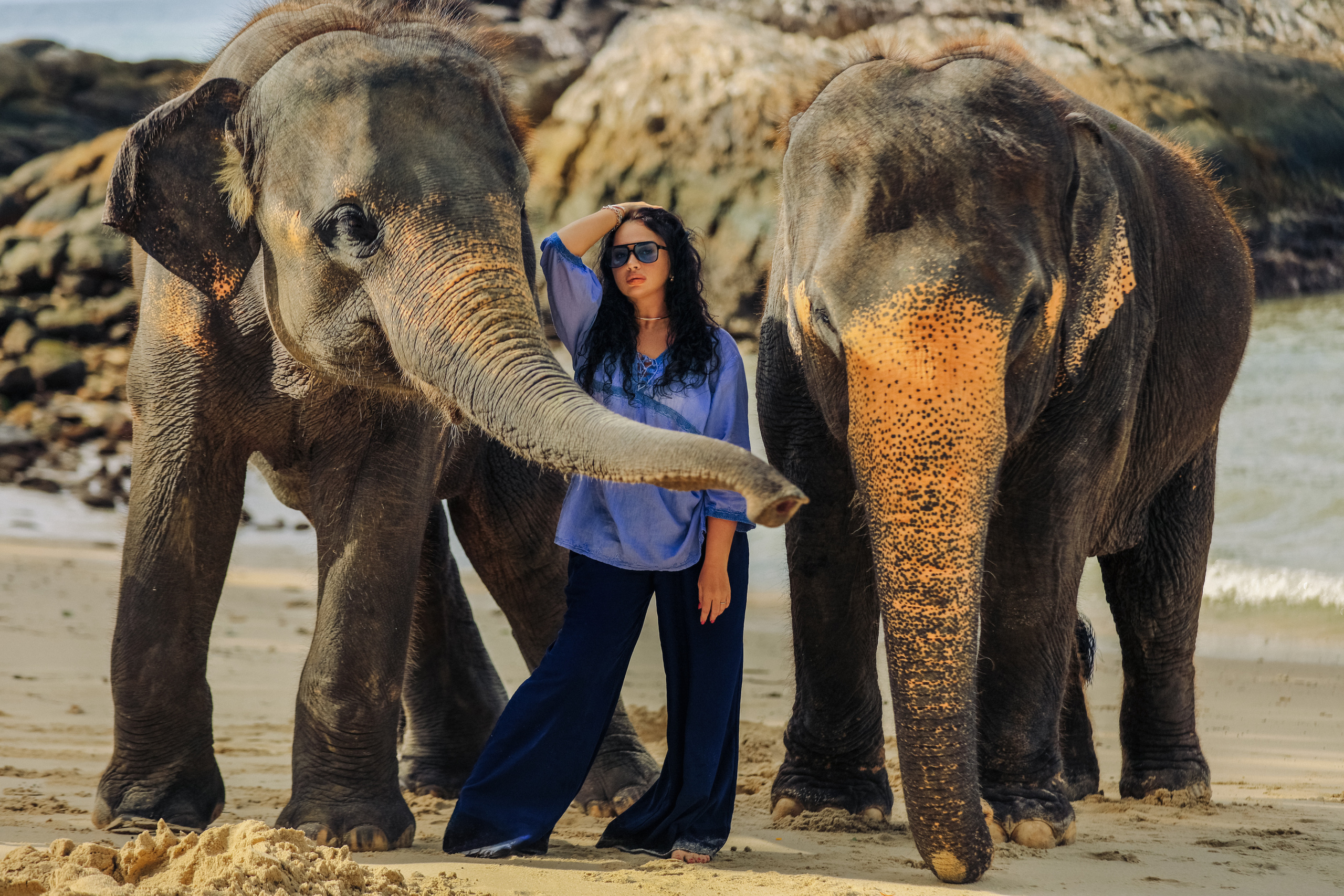 Фотосессия со слонами Пхукет. Фотограф Пхукет Таиланд Anna Eker