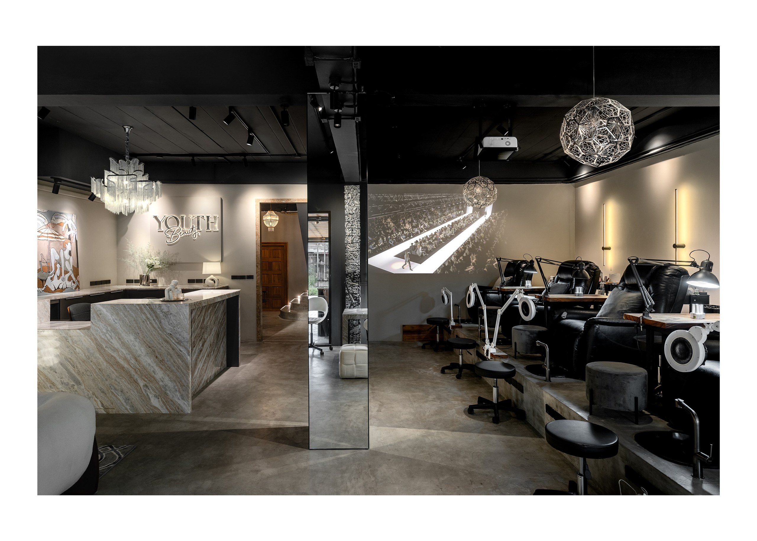 Салон YOUTH Phuket. Interior photographer in Phuket | Perelude Interior