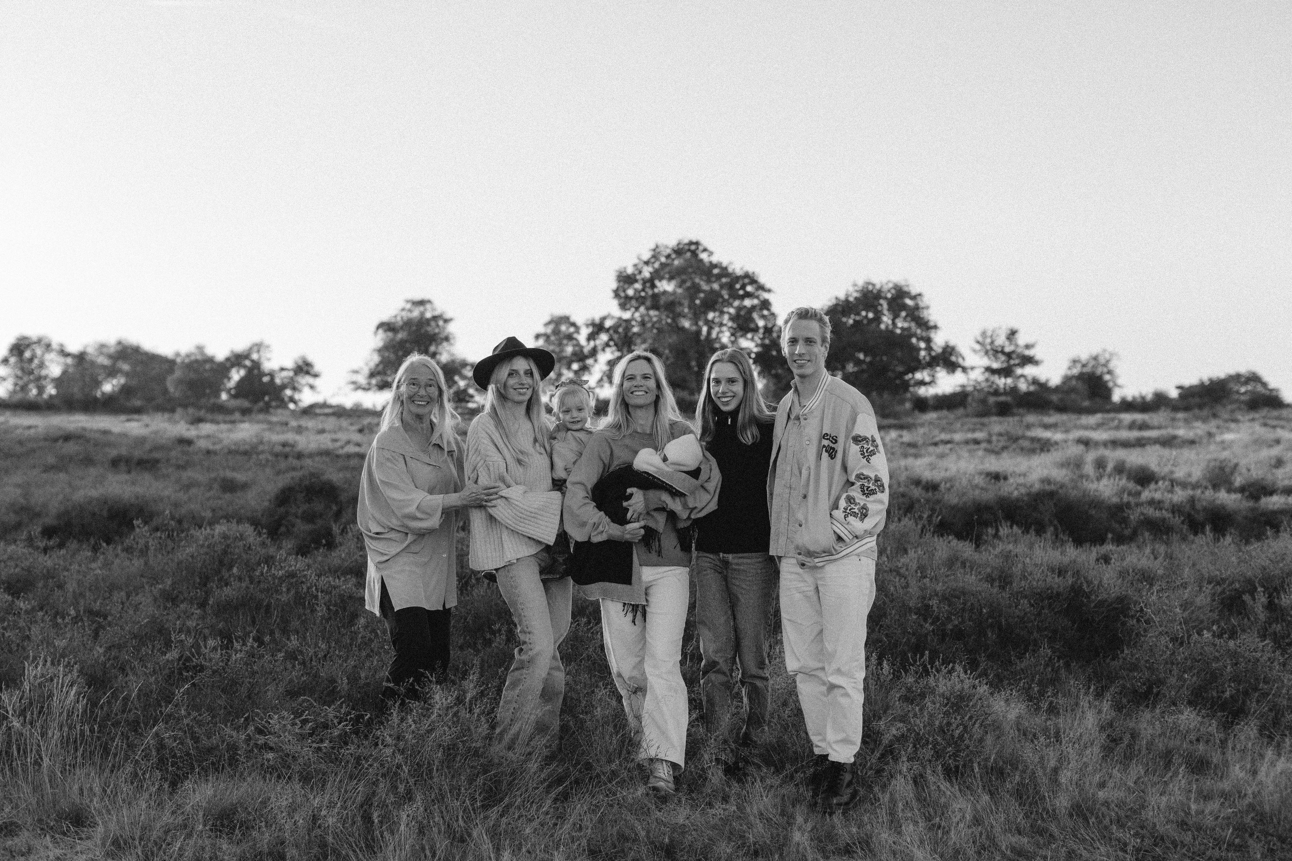 Family photoshoot in nature. True self