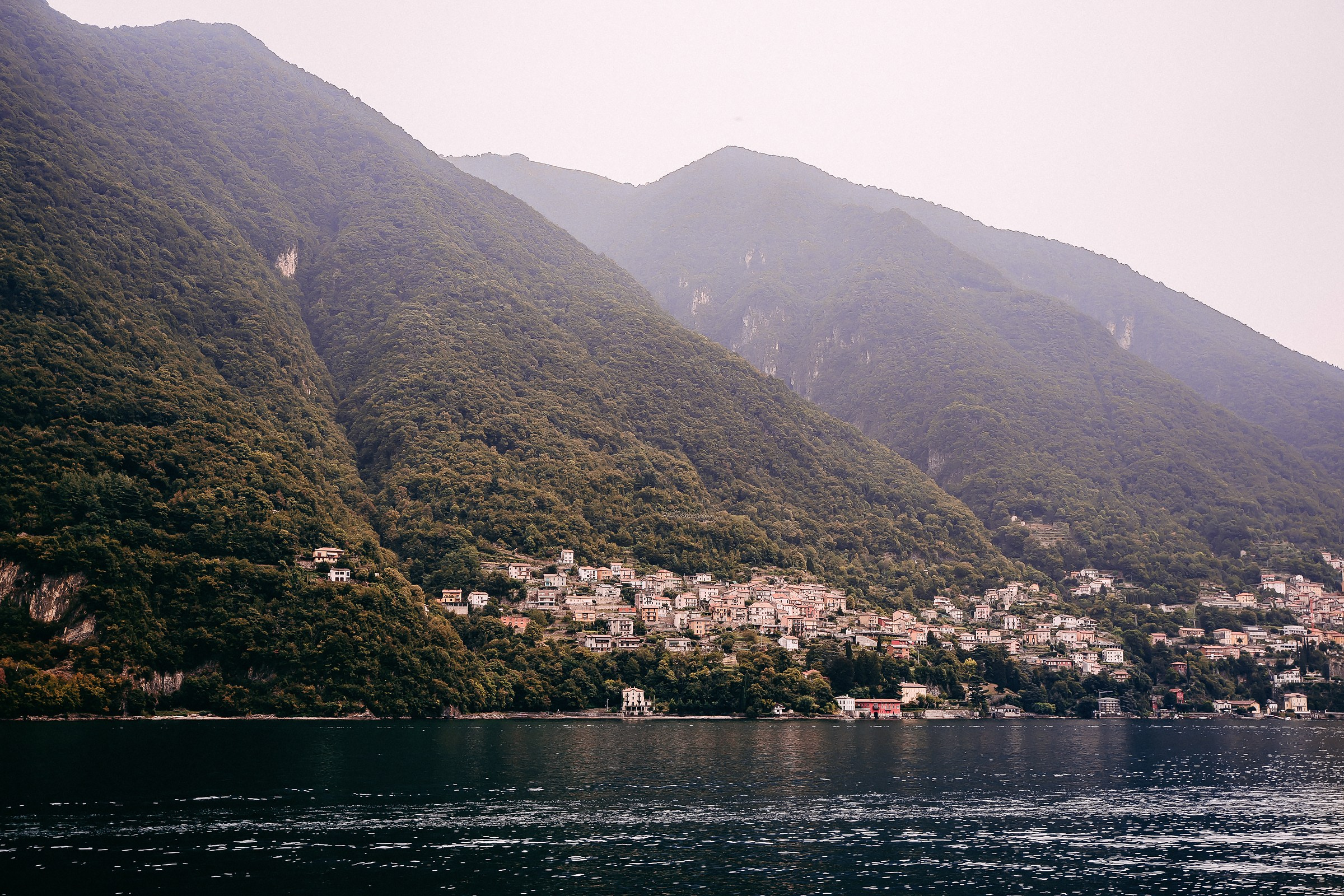 Lake Como view from Relais Villa Vittoria terrace 