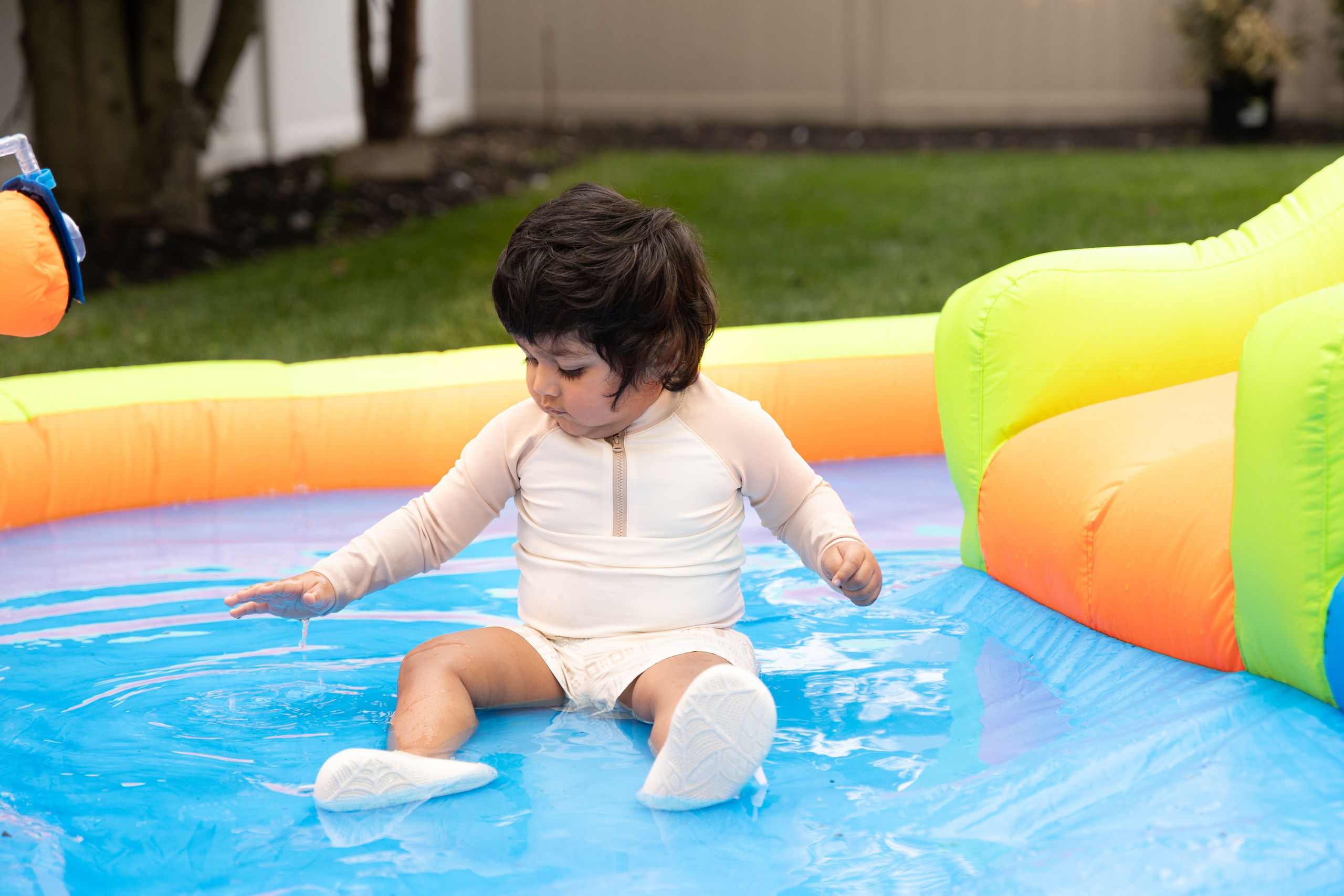 Family children's party in the backyard. Family, lifestyle, and commercial photography in New York and New Jersey