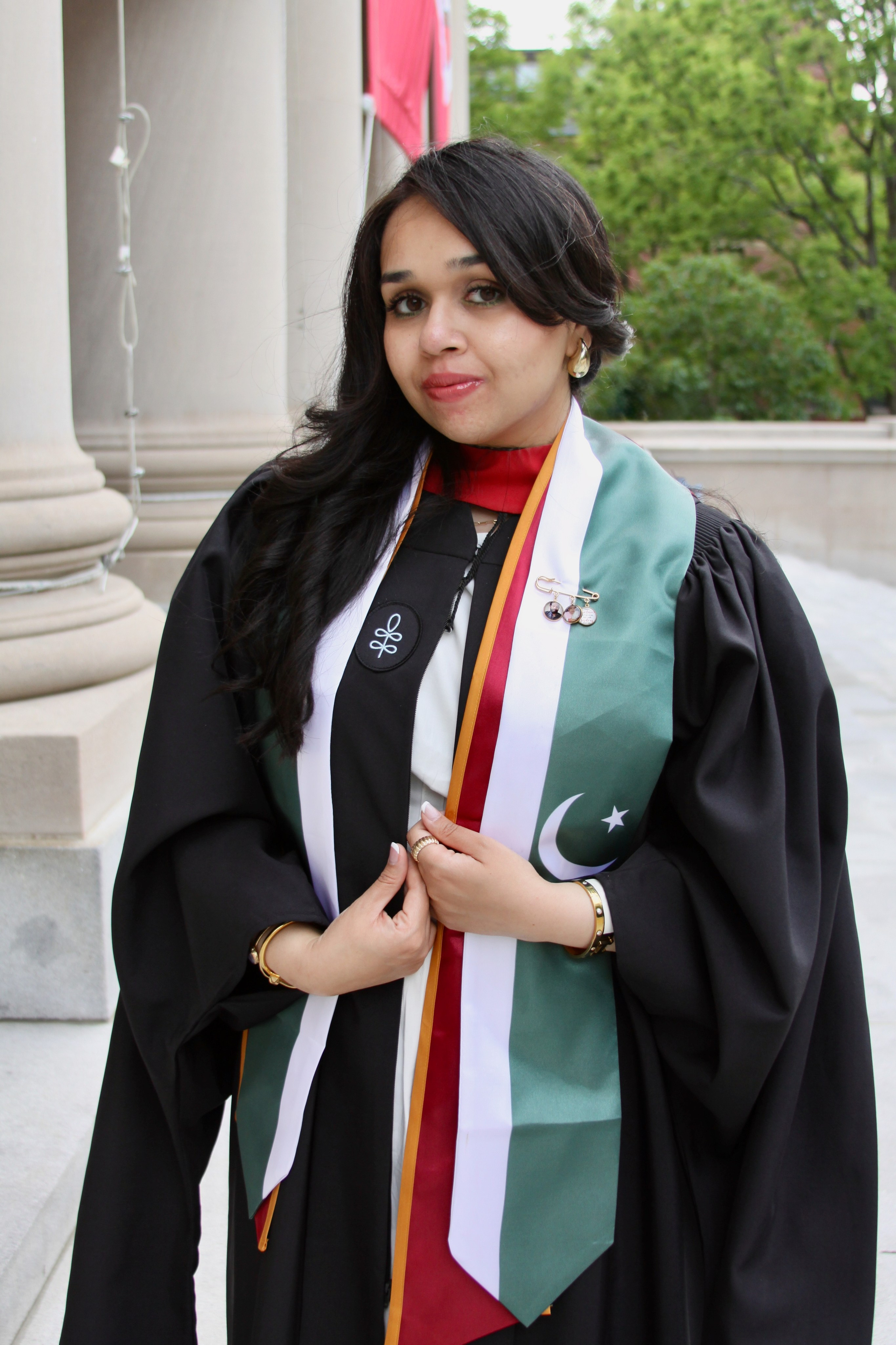 Masters graduation with Sadaf (part of group shoot). Kelly Sang, graduation and portrait photographer in Boston