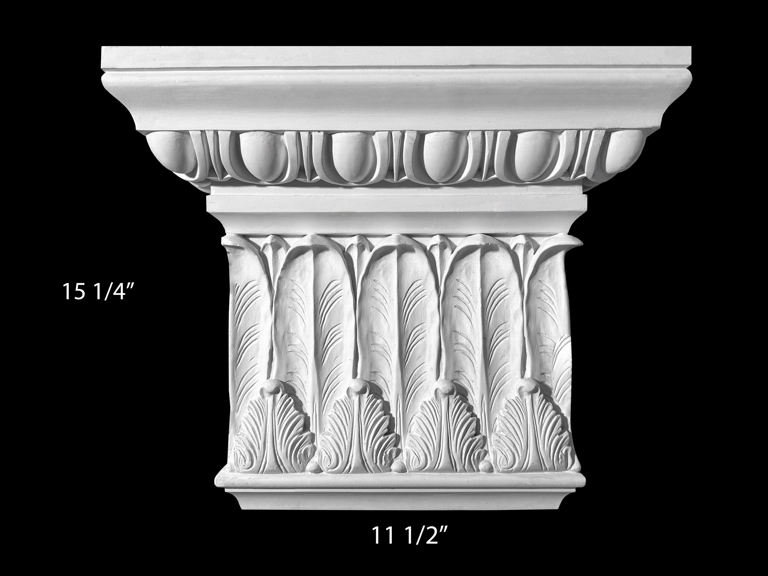 Columns. Plaster molding