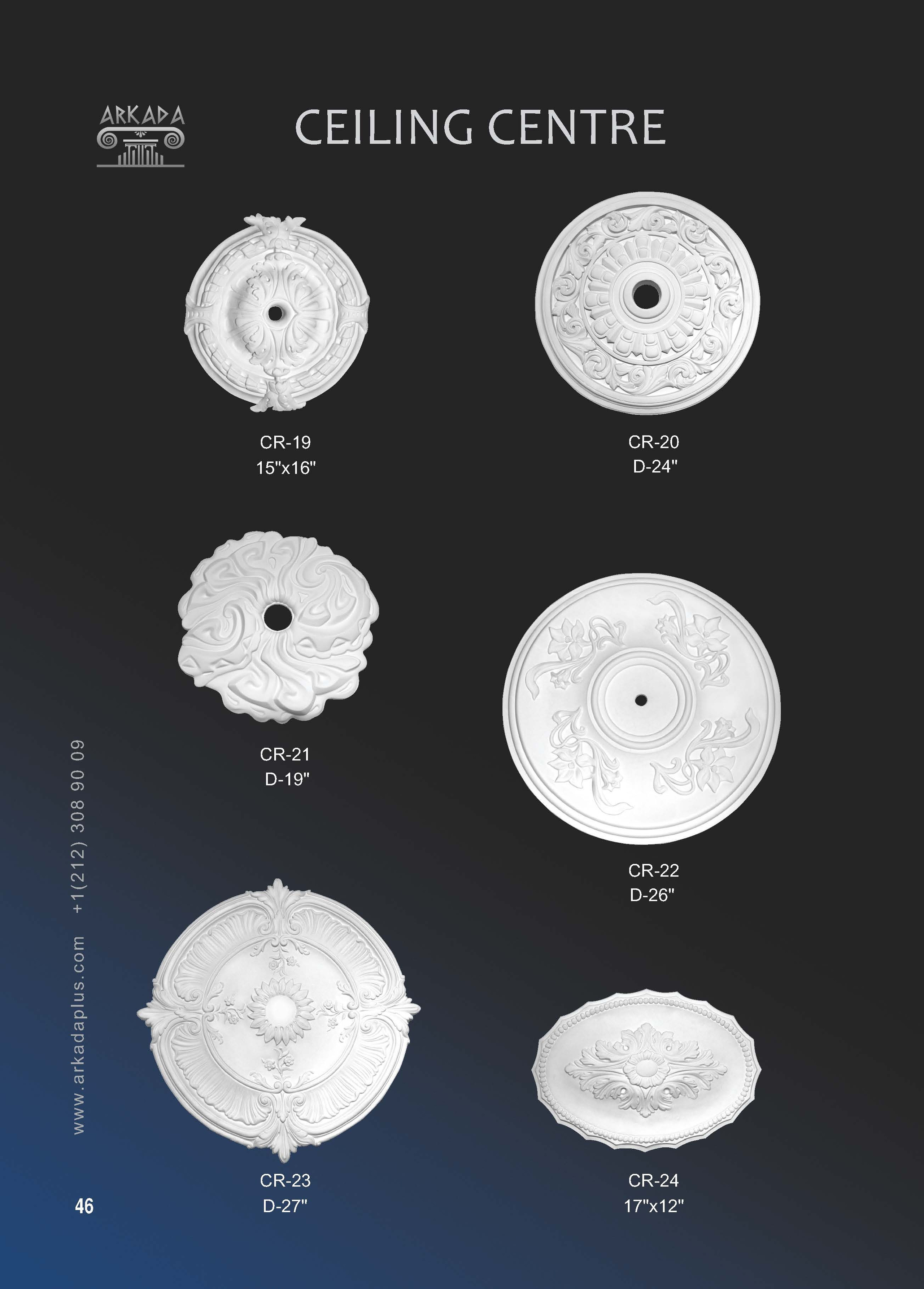 Catalog pages. Plaster molding