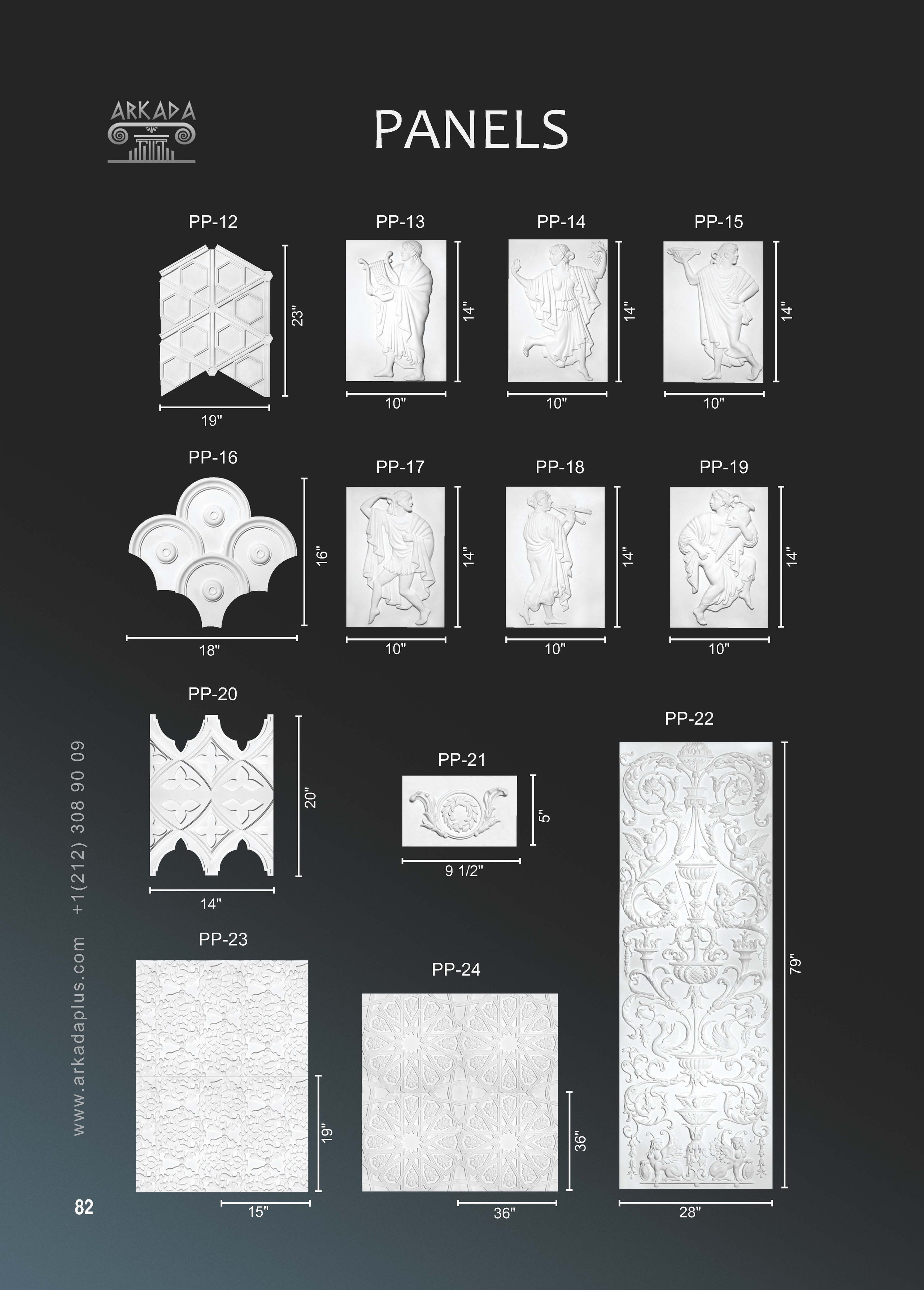 Catalog pages. Plaster molding