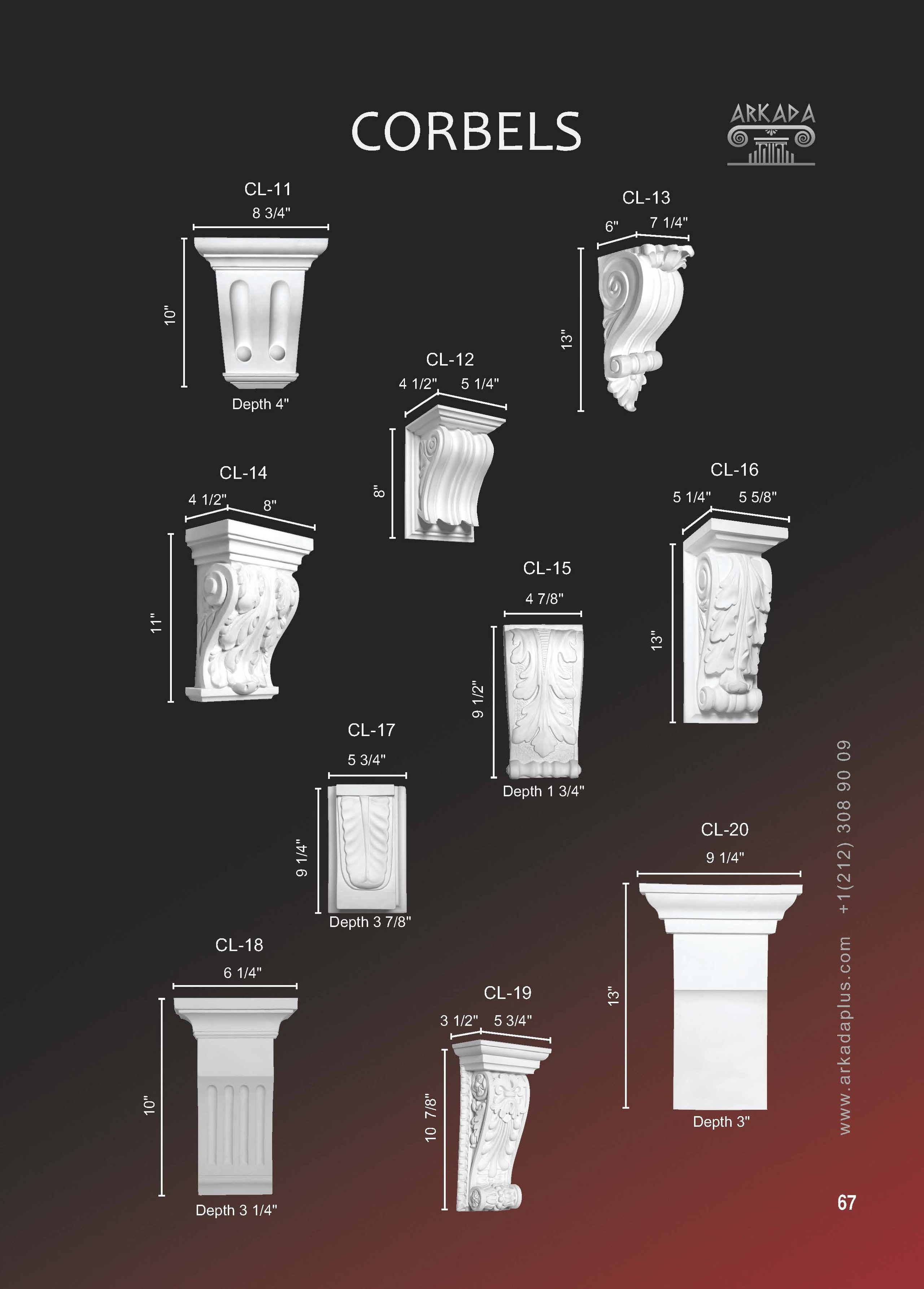 Catalog pages. Plaster molding