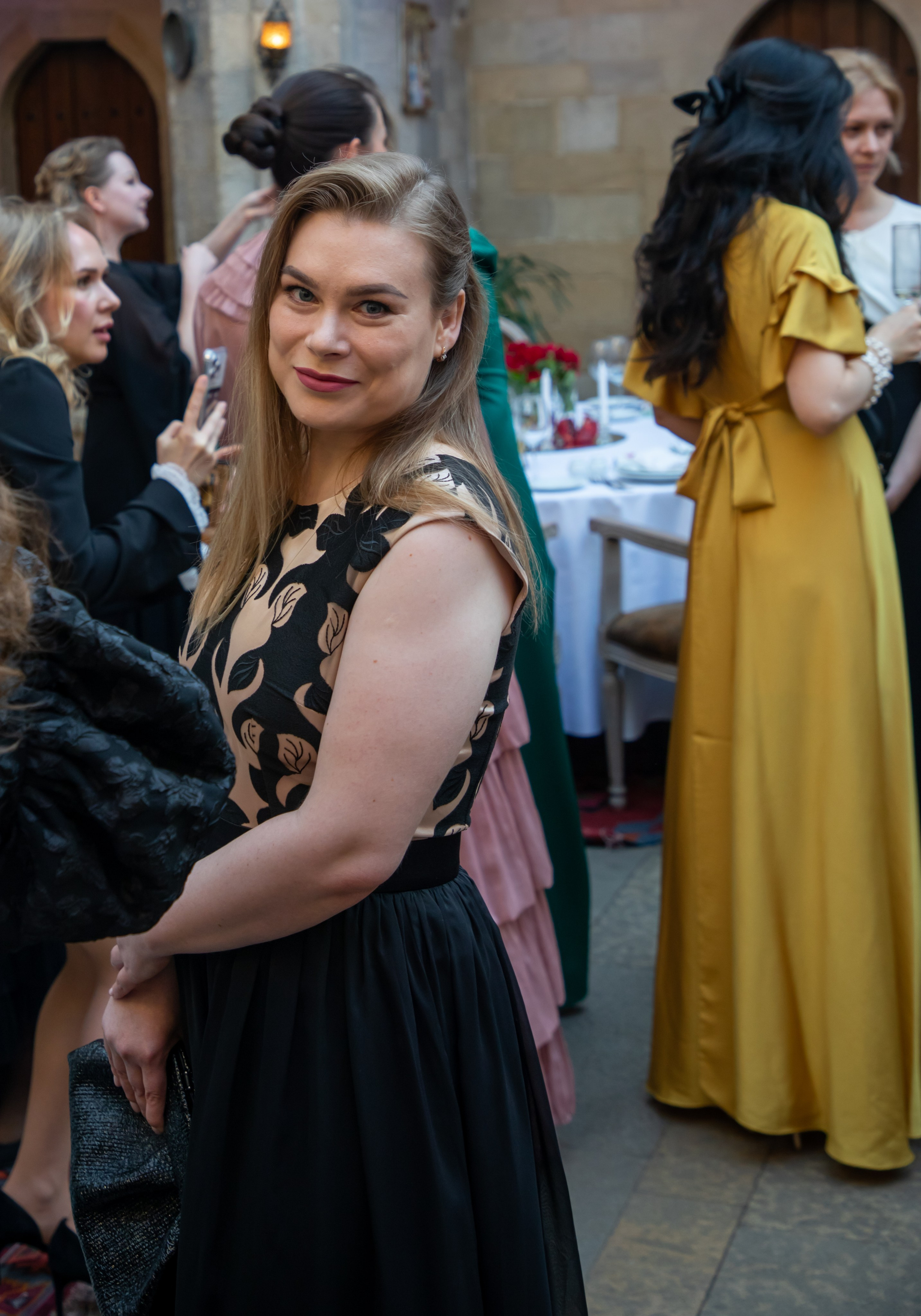 Gala-Dinner with the French Countess, the main etiquette expert Marie de Tilly. Baku Photographer