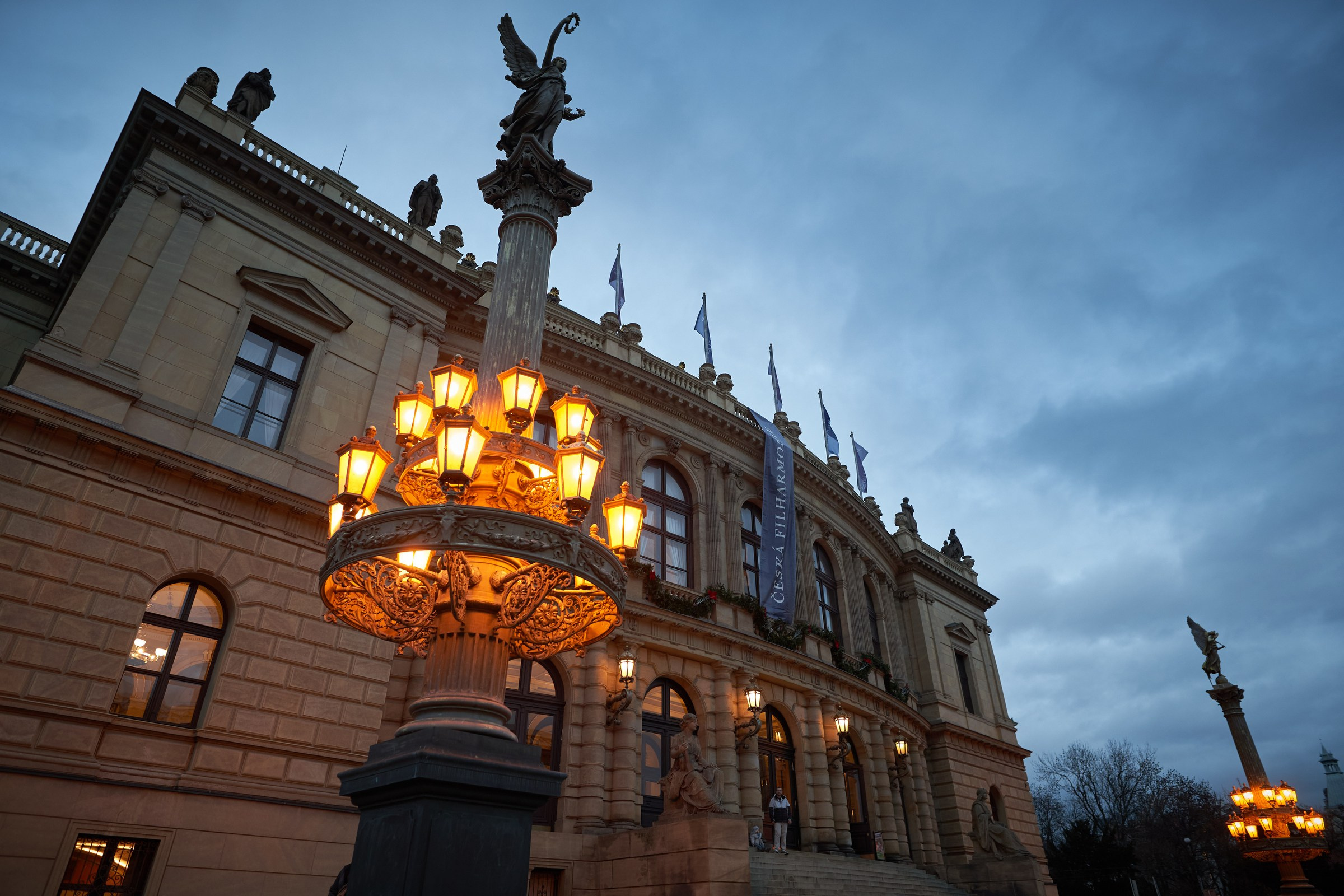 Another view of the historic Rudolfinum in Prague.
