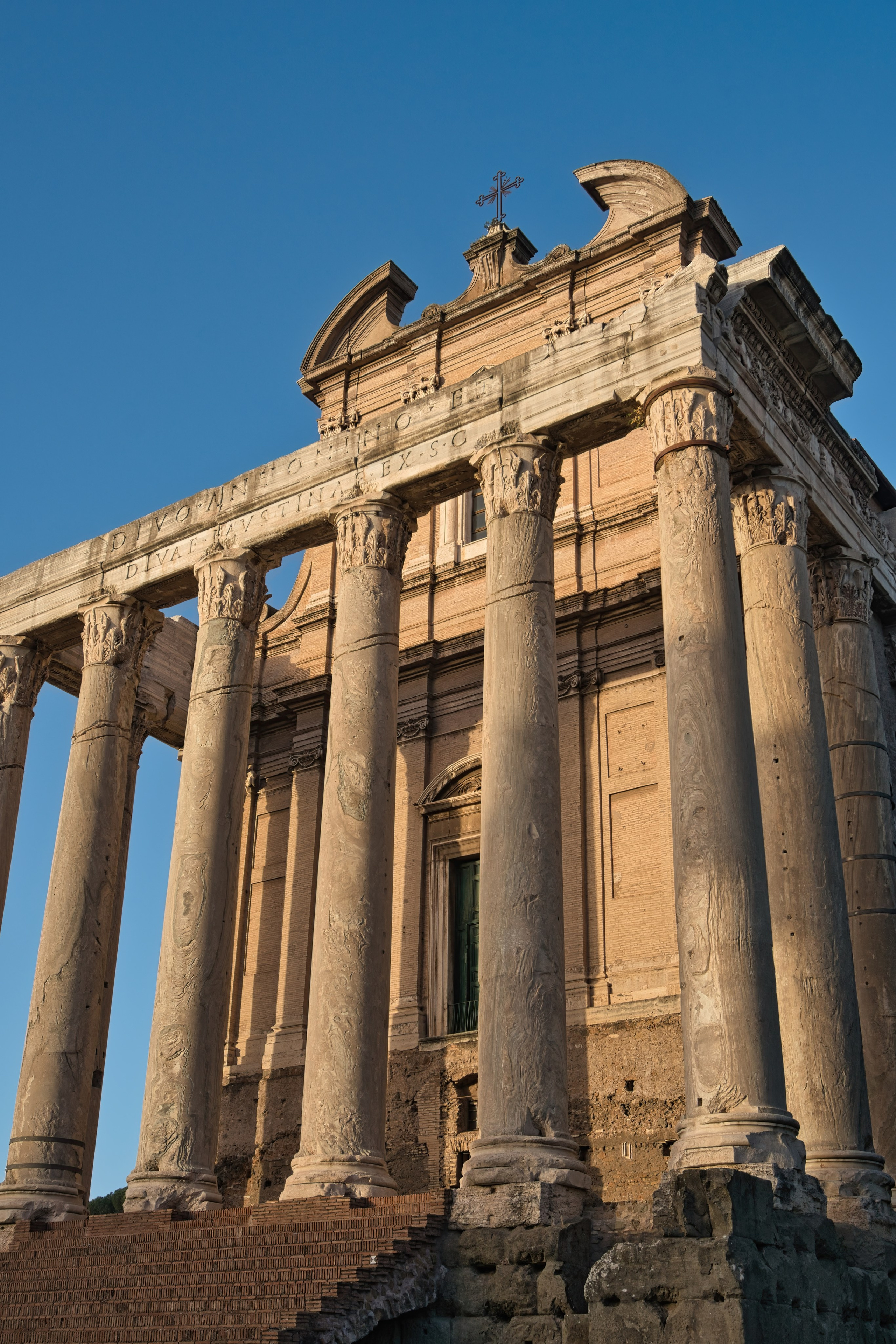 Photography of Italy – Temple of Antoninus and Faustina in Rome, photographed as part of a photography book about Rome.