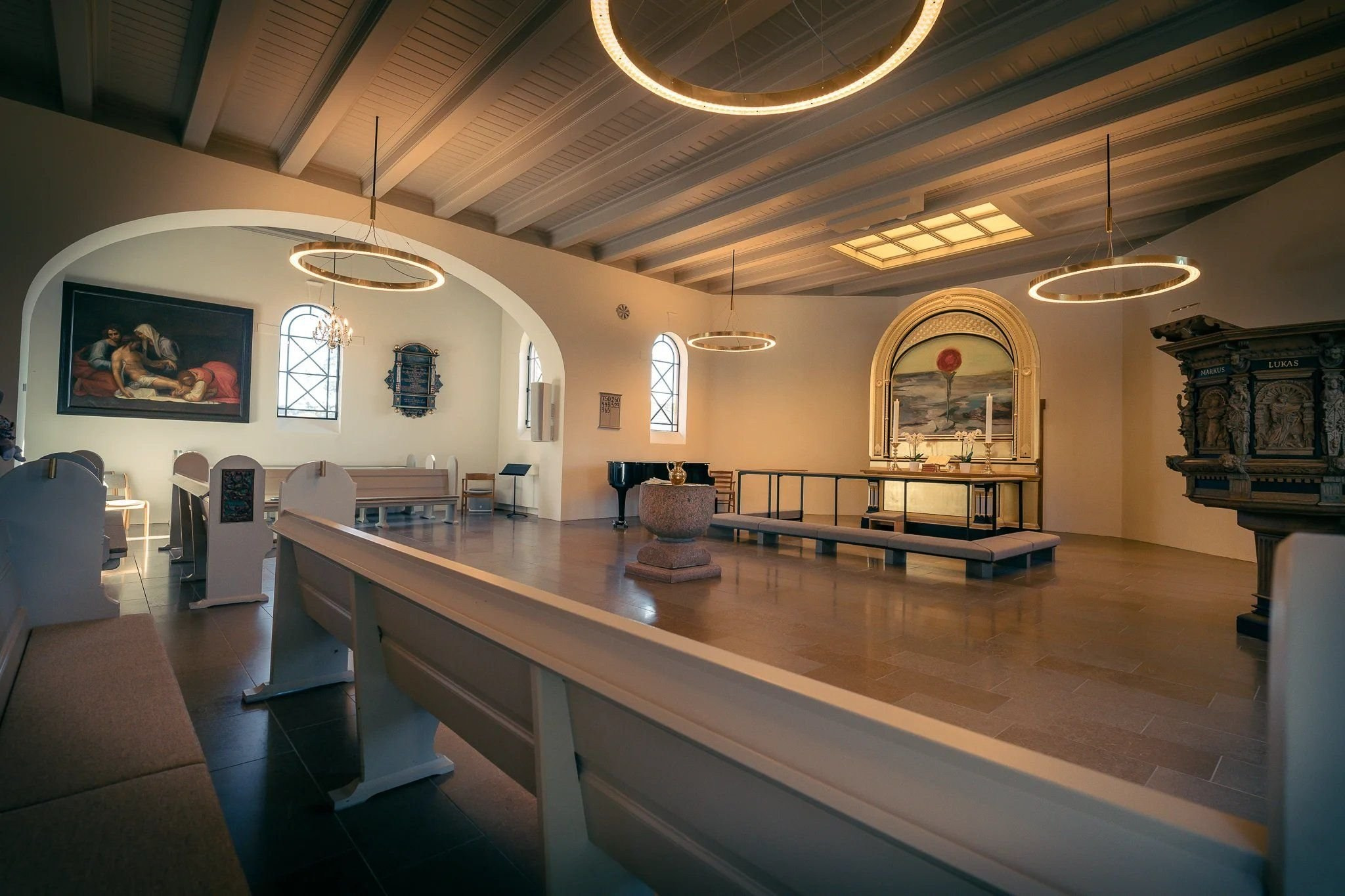 Milas' baptism — Tarm Church. AlexEvents | Wedding and Baptism Photographer & Videographer in Denmark and Germany