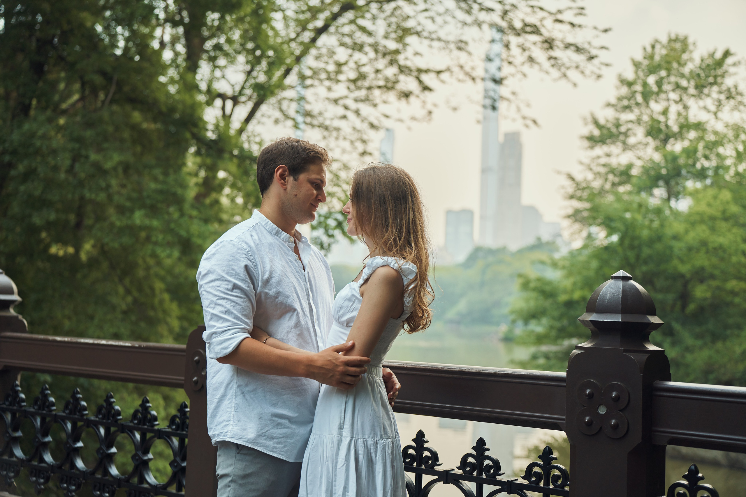 Page and Chris, Central Park. Alex Pedan photography