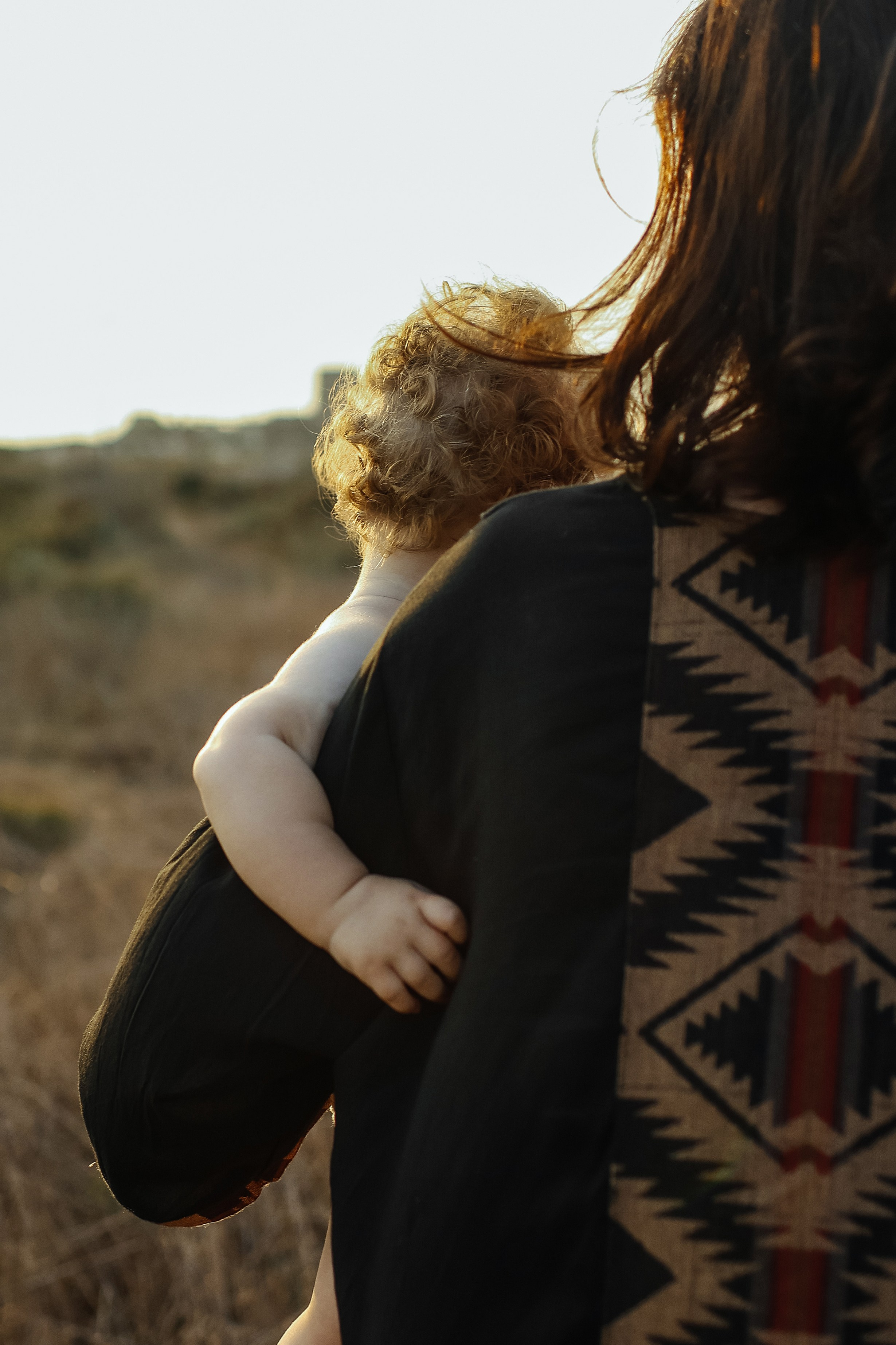 Little curls in Atlit. Family photographer in Israel