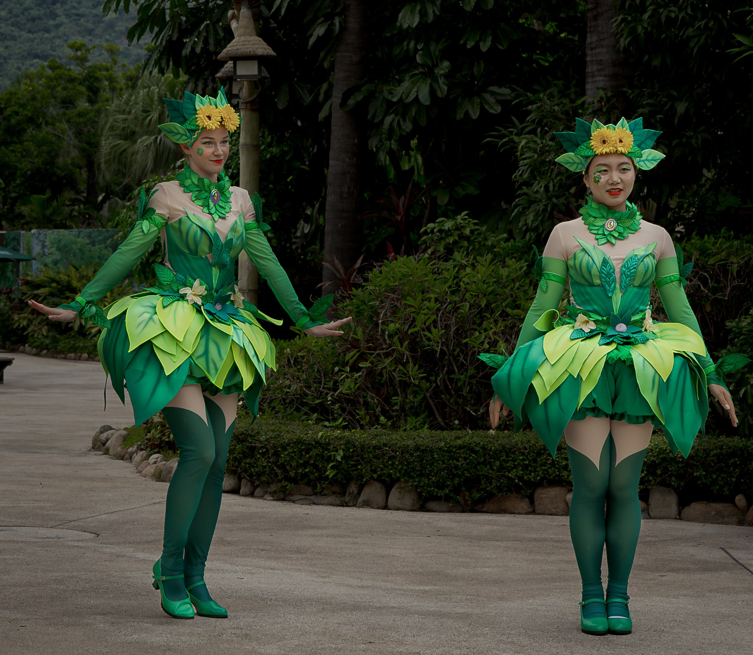 Dance team ocean kingdoom flowers