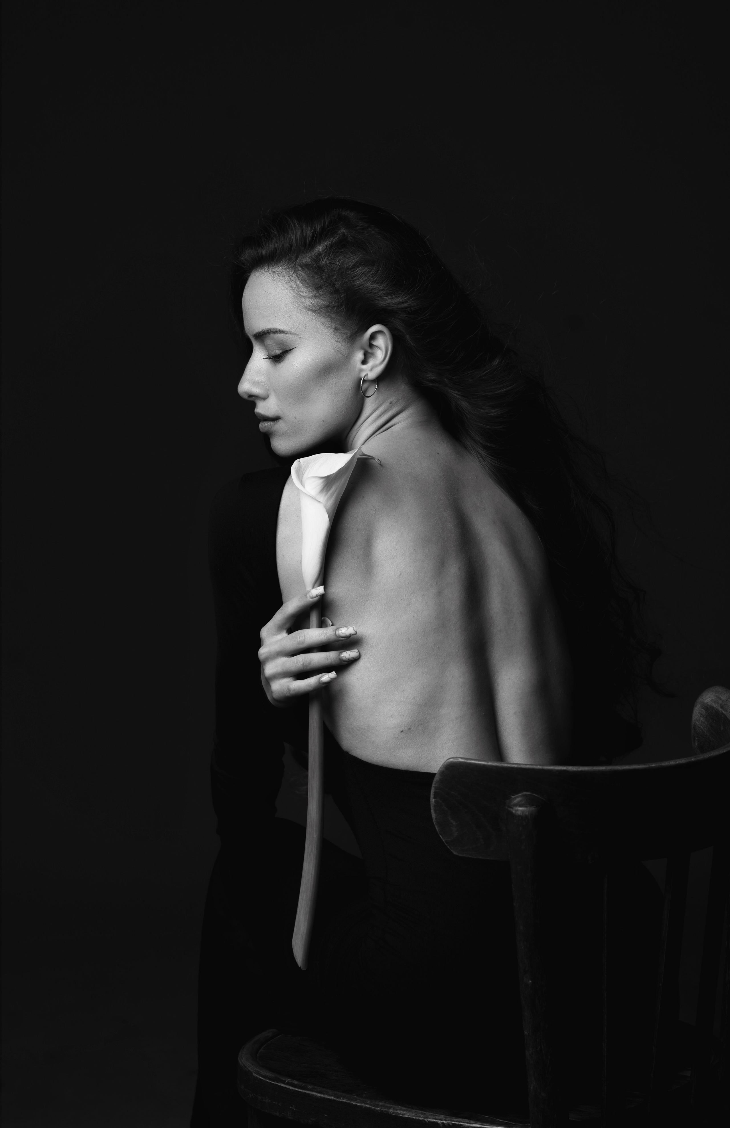 Ч/Б. Наргиз Сулейманова - Фотограф в Азербайджане