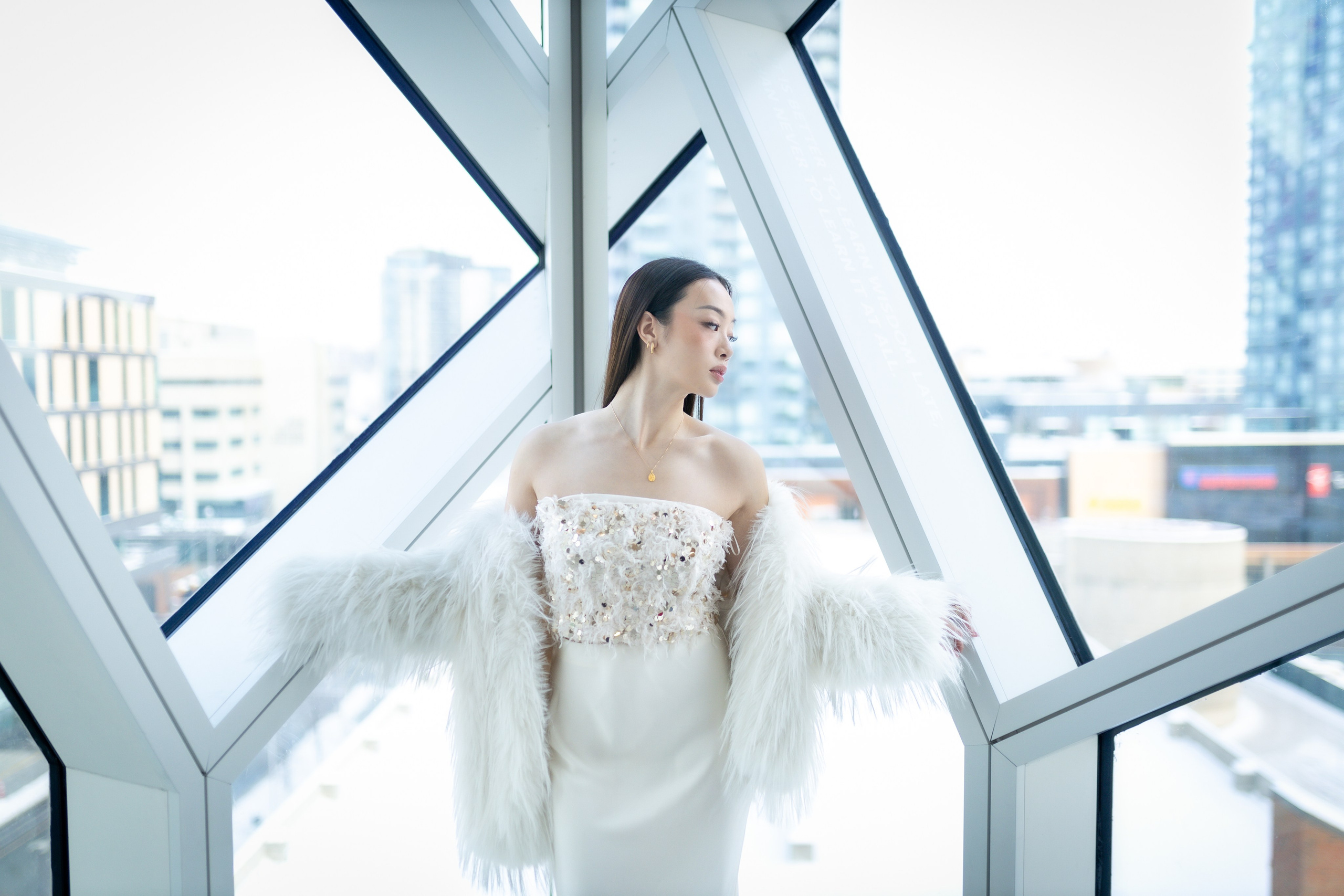 Elegant Moments: Alvina Phan Photo Session. ProFly.club — Professional aerial filming in Calgary