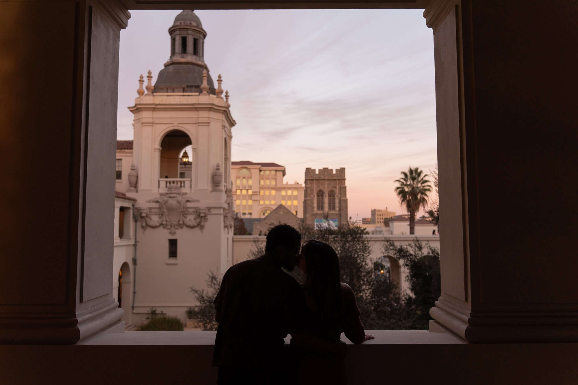Pasadena City Hall Engagement Photo. Cinematic Wedding & Elopement Photography in Los Angeles | Inspired by Indie Film & Real Life