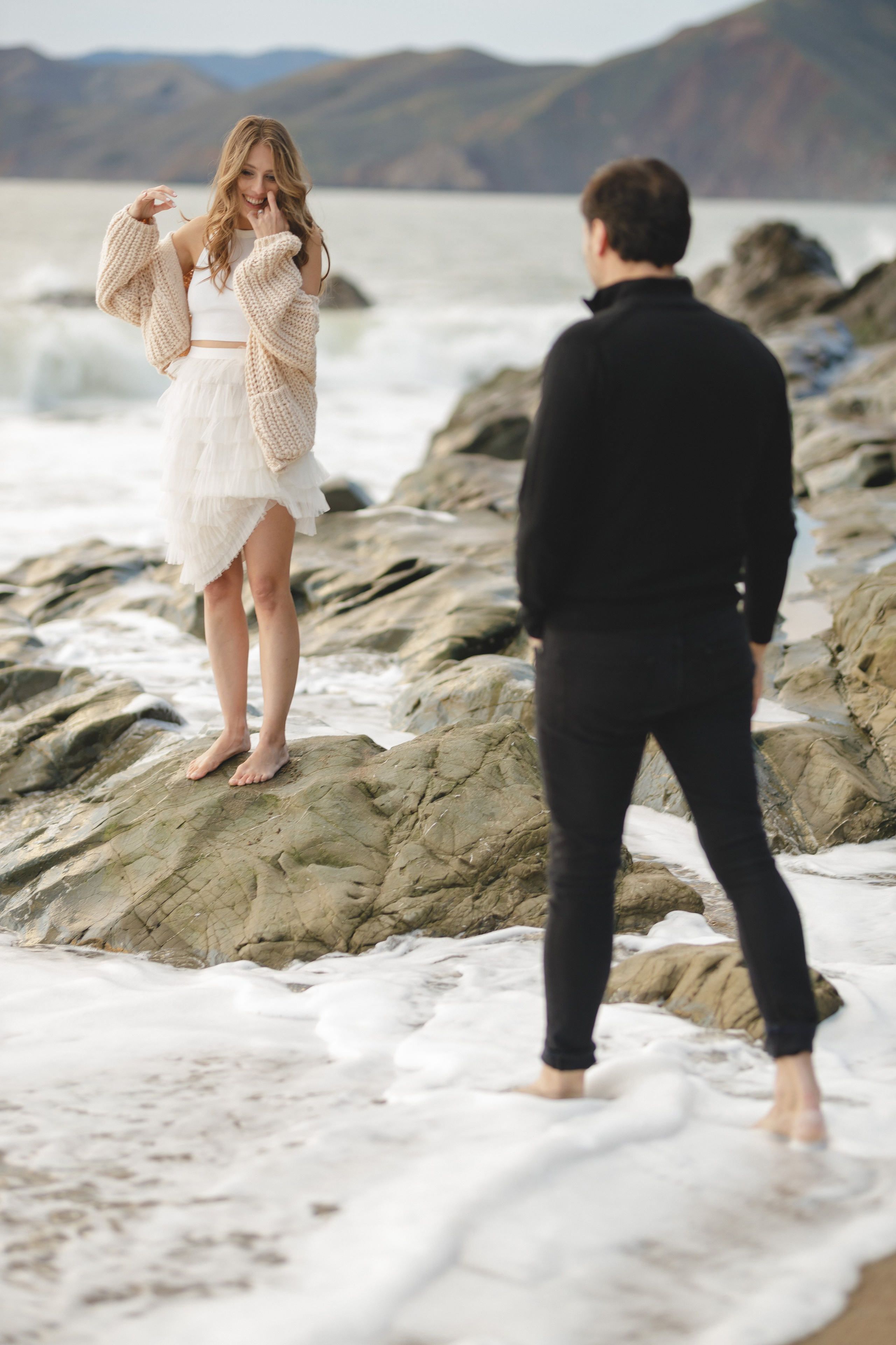 Baker beach couple photo session