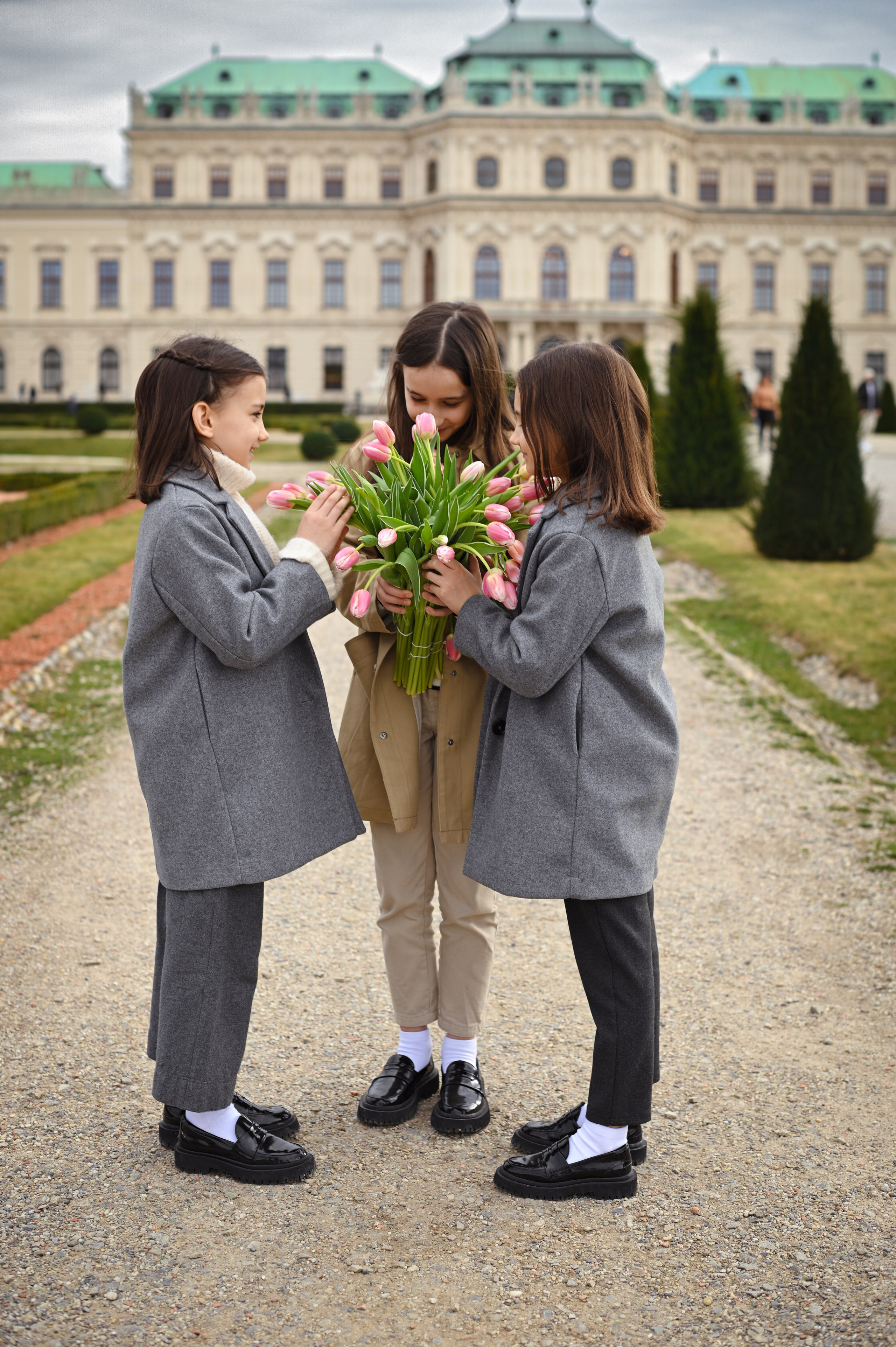 Oksana and girls. Photo Vienna and Bratislava
