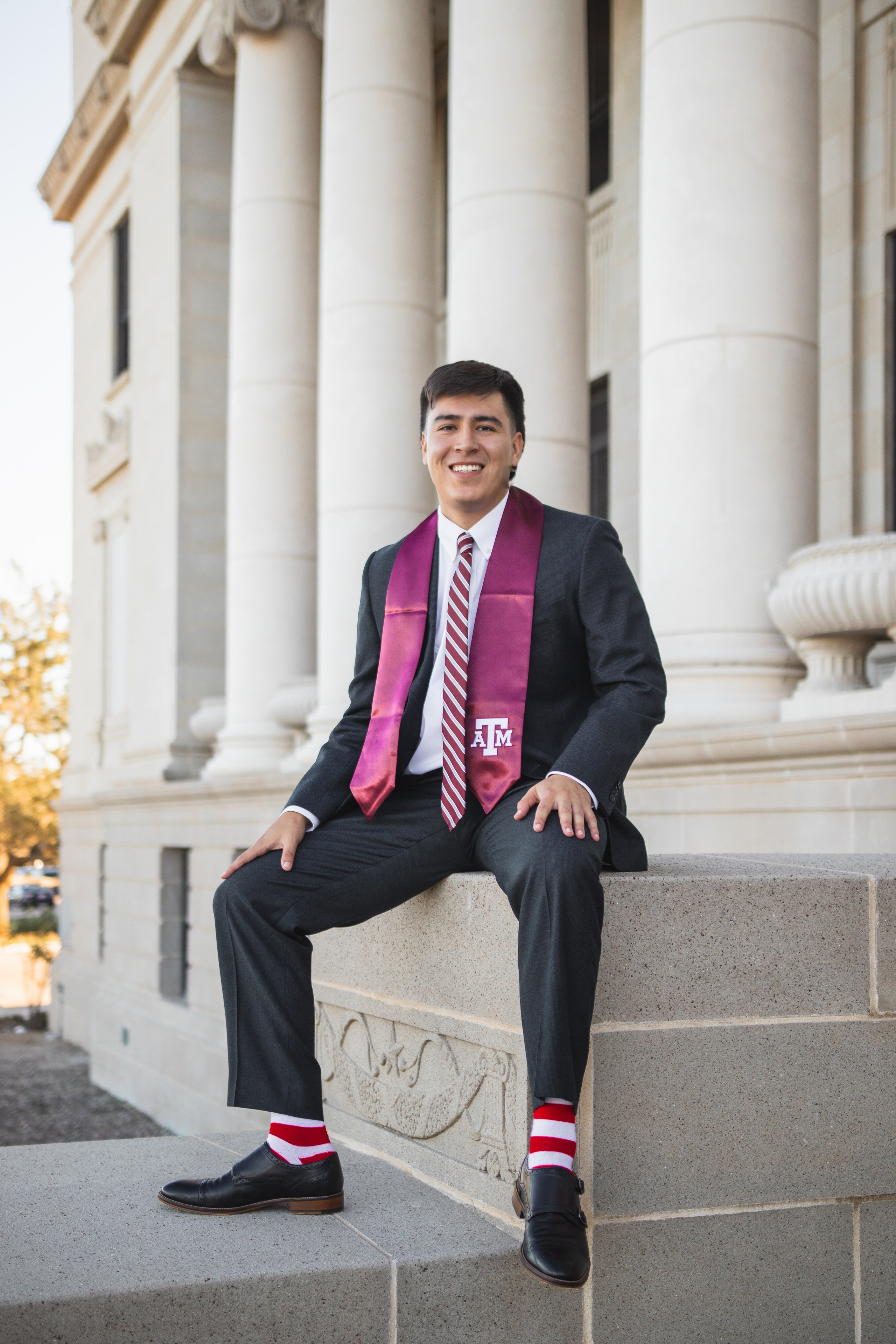 Tristan's senior photoshoot at Texas A&M University