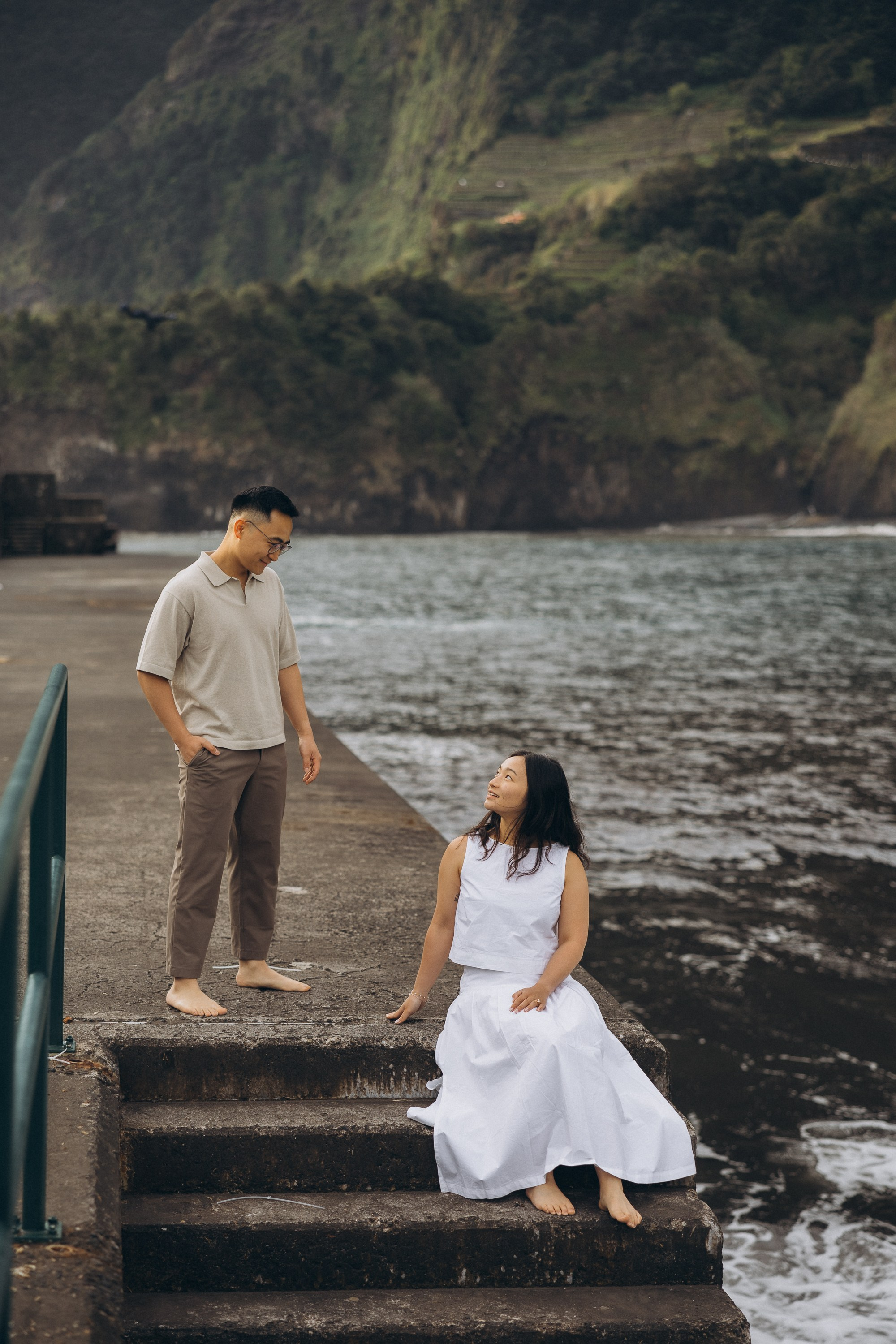 Love Story Photoshoot at Seixal Beach, Madeira | Romantic Couple Session