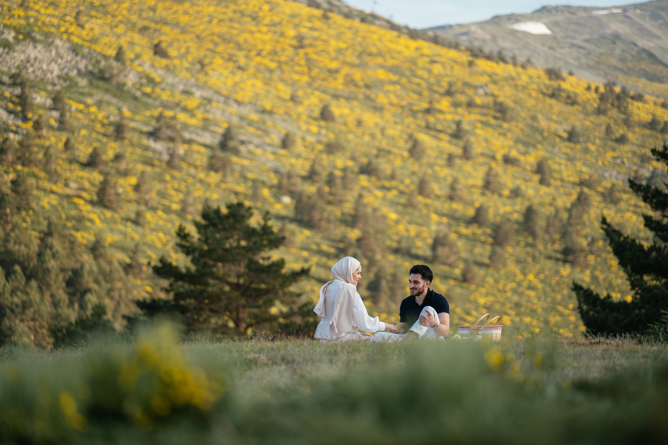 Marrige proposal in the mountains. Фотограф в Мадриде Алена Белянинова