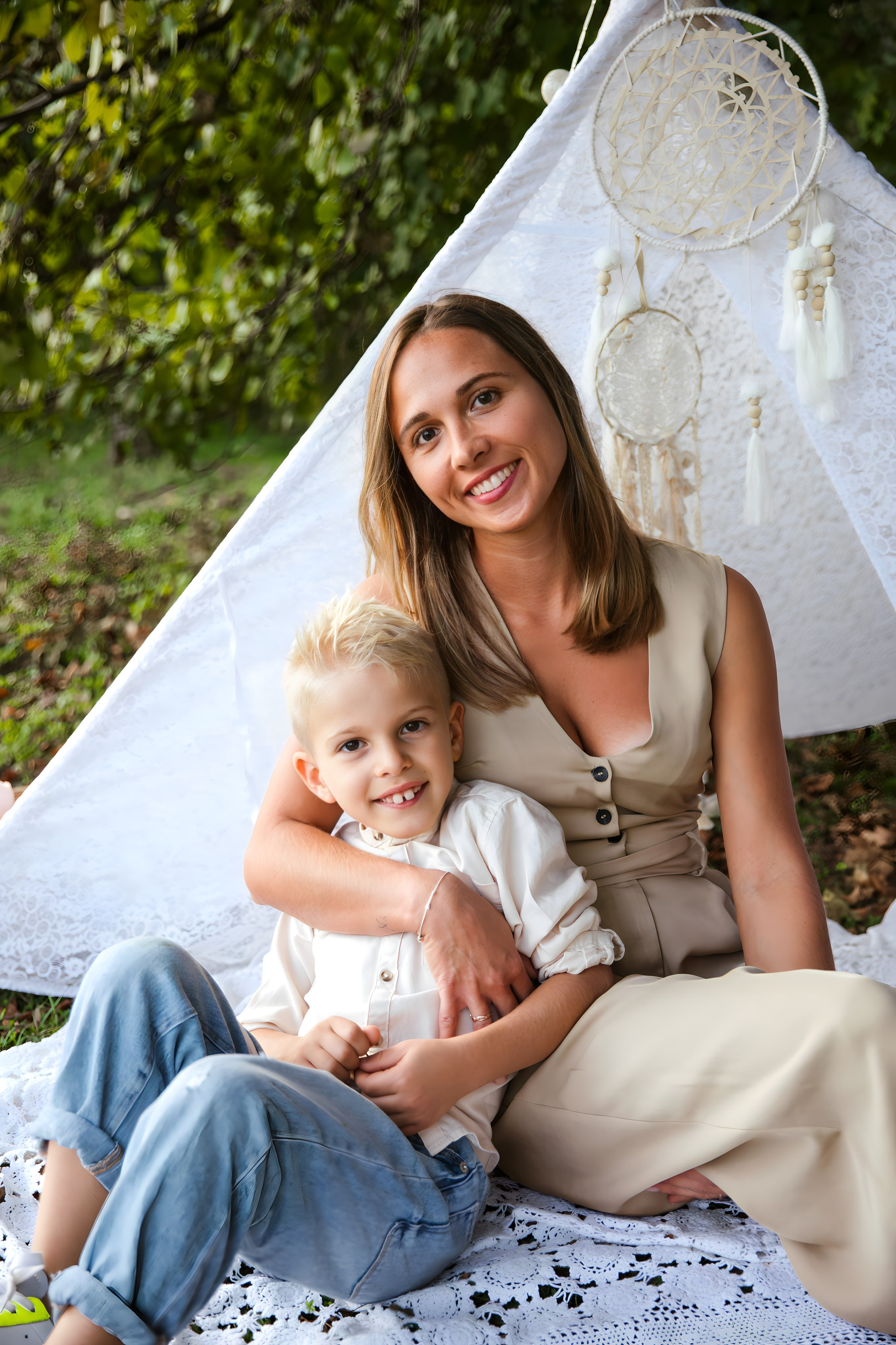 Maggie e la sua bellissima famiglia. Luci e Capricci Photography