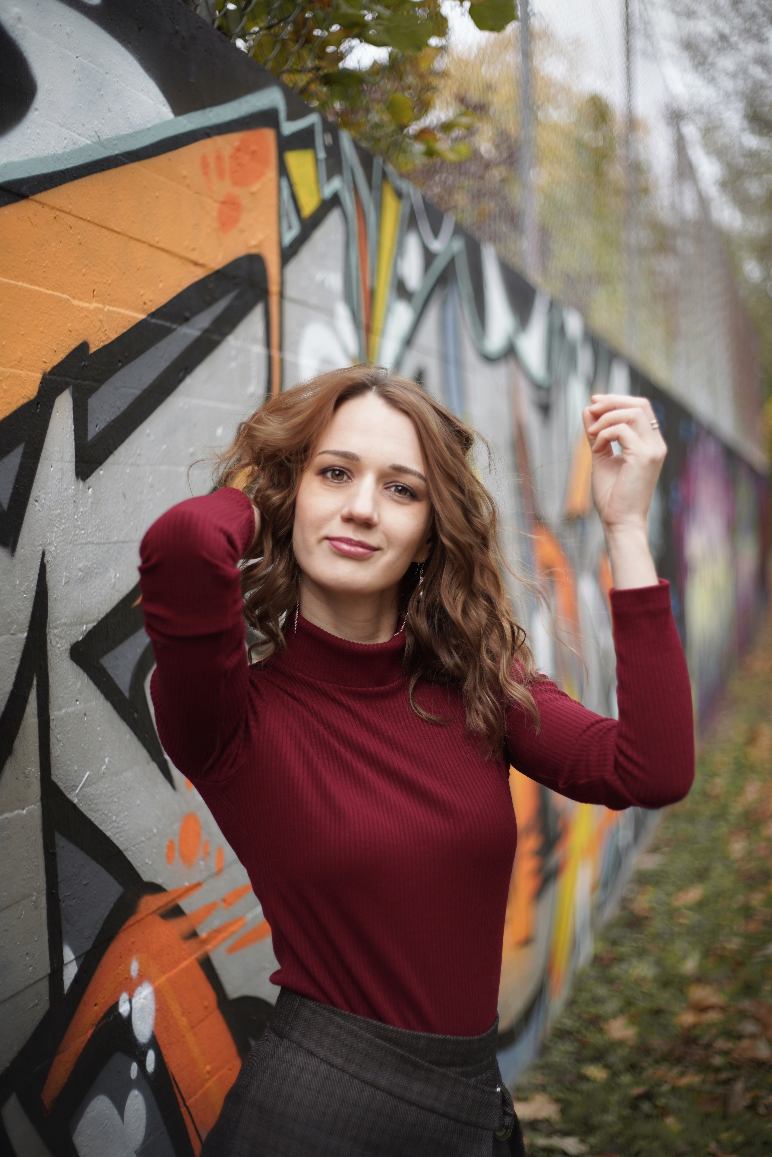 Herbstliches kreatives Treffen mit einer Kamera. Neugeborenenfotografin und Retoucher in Augsburg Nastassia Schneider