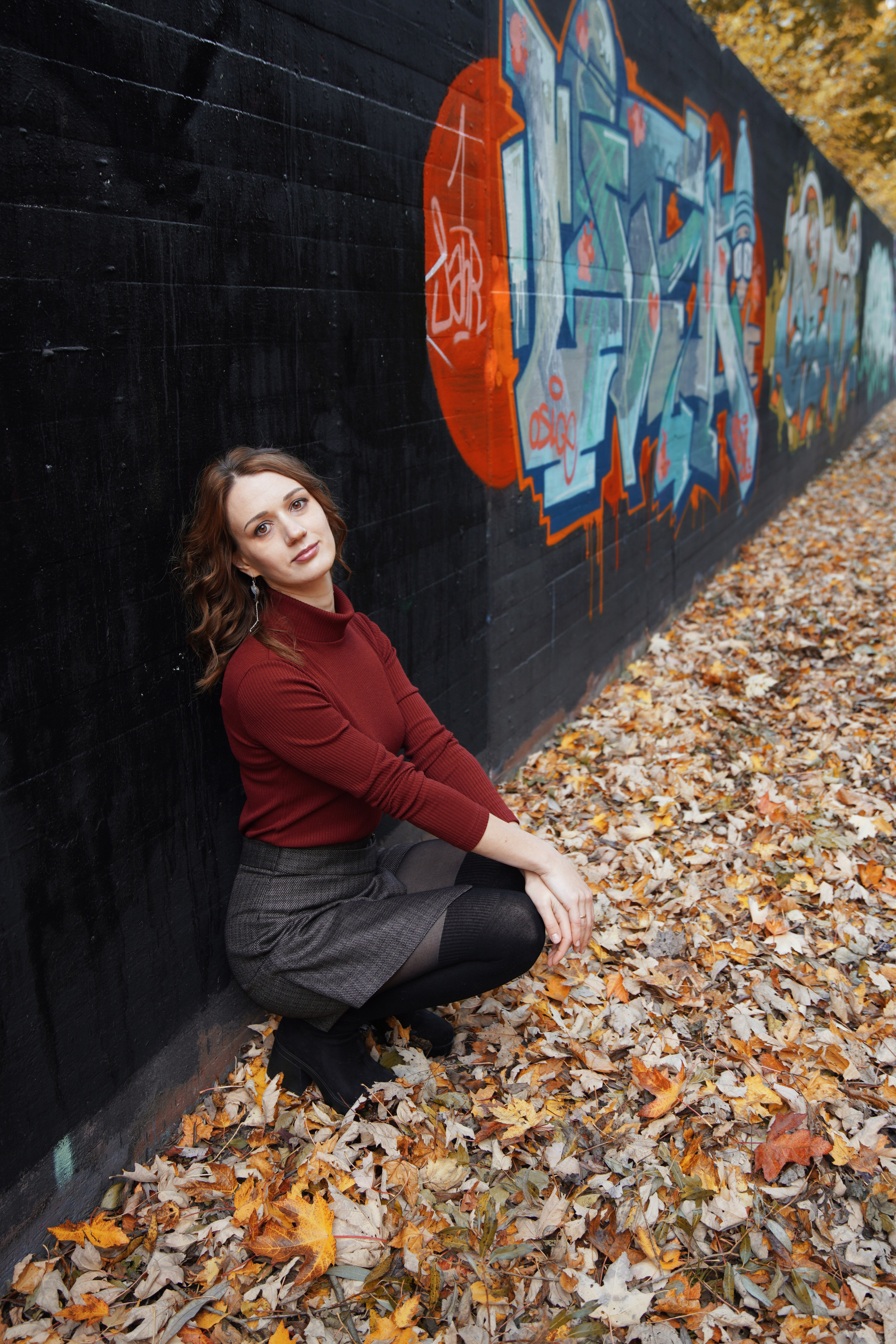 Herbstliches kreatives Treffen mit einer Kamera. Neugeborenenfotografin und Retoucher in Augsburg Nastassia Schneider