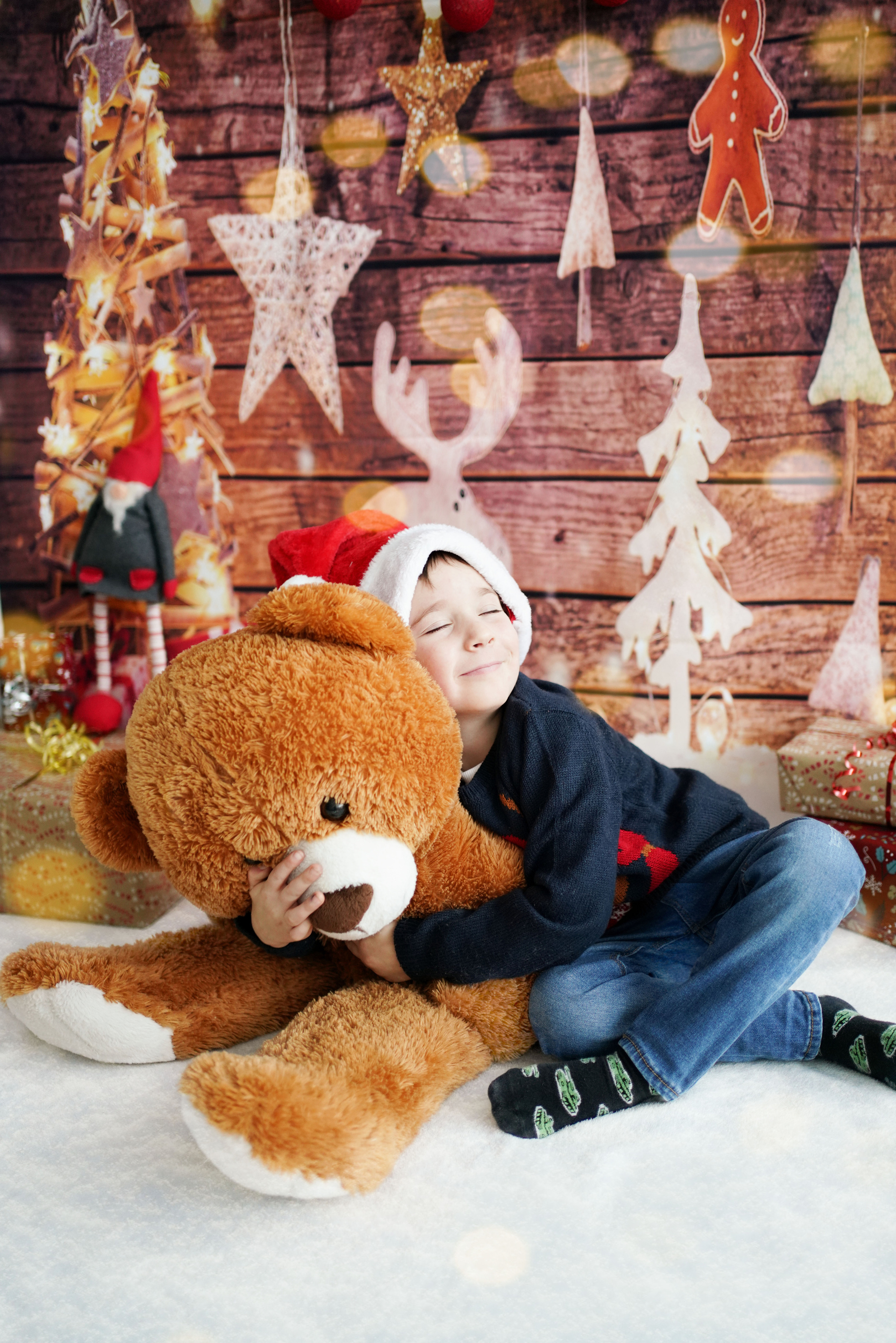 Weihnachtsfotosession im Studio für eine befreundete Familie. Neugeborenenfotografin und Retoucher in Augsburg Nastassia Schneider