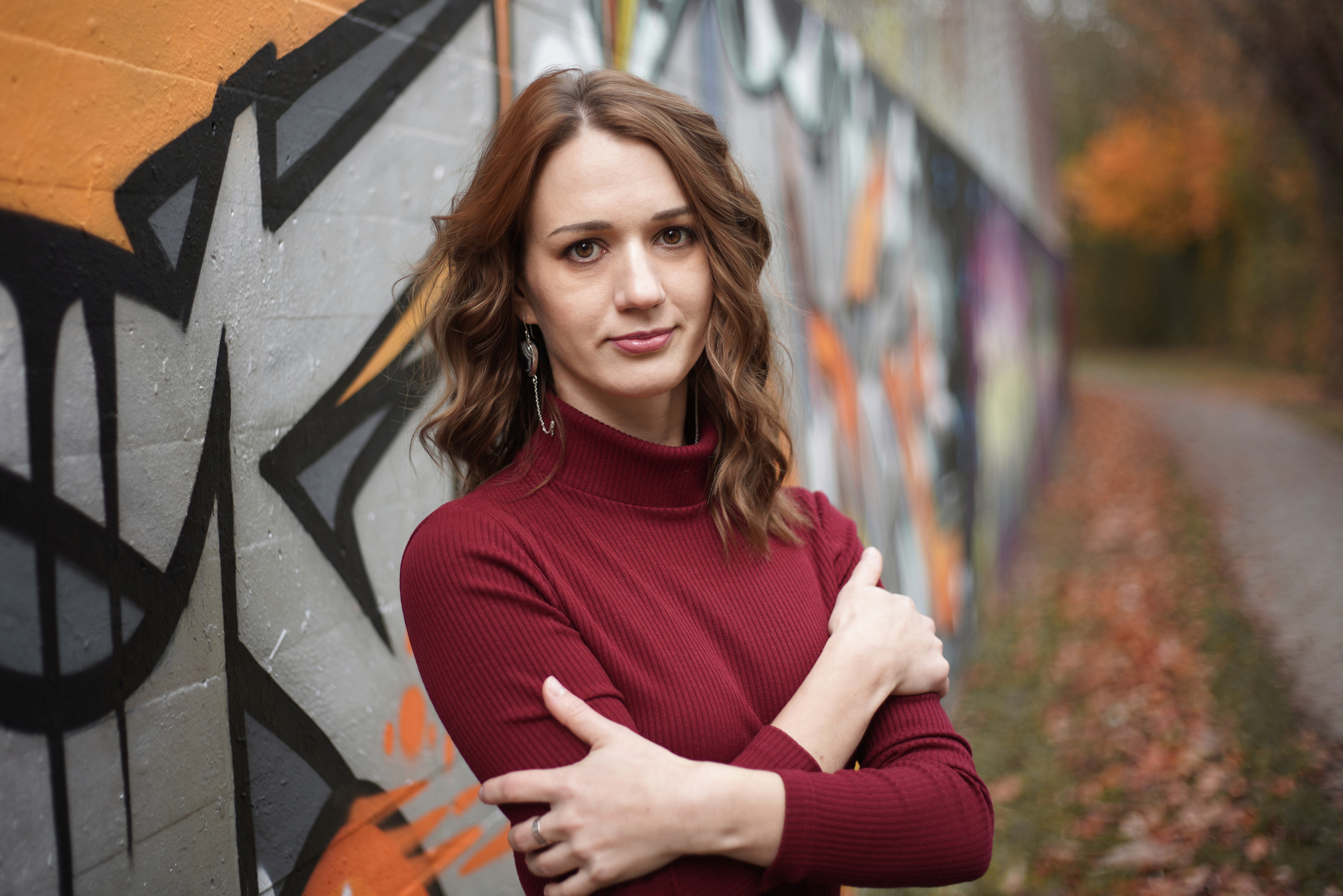 Herbstliches kreatives Treffen mit einer Kamera. Neugeborenenfotografin und Retoucher in Augsburg Nastassia Schneider