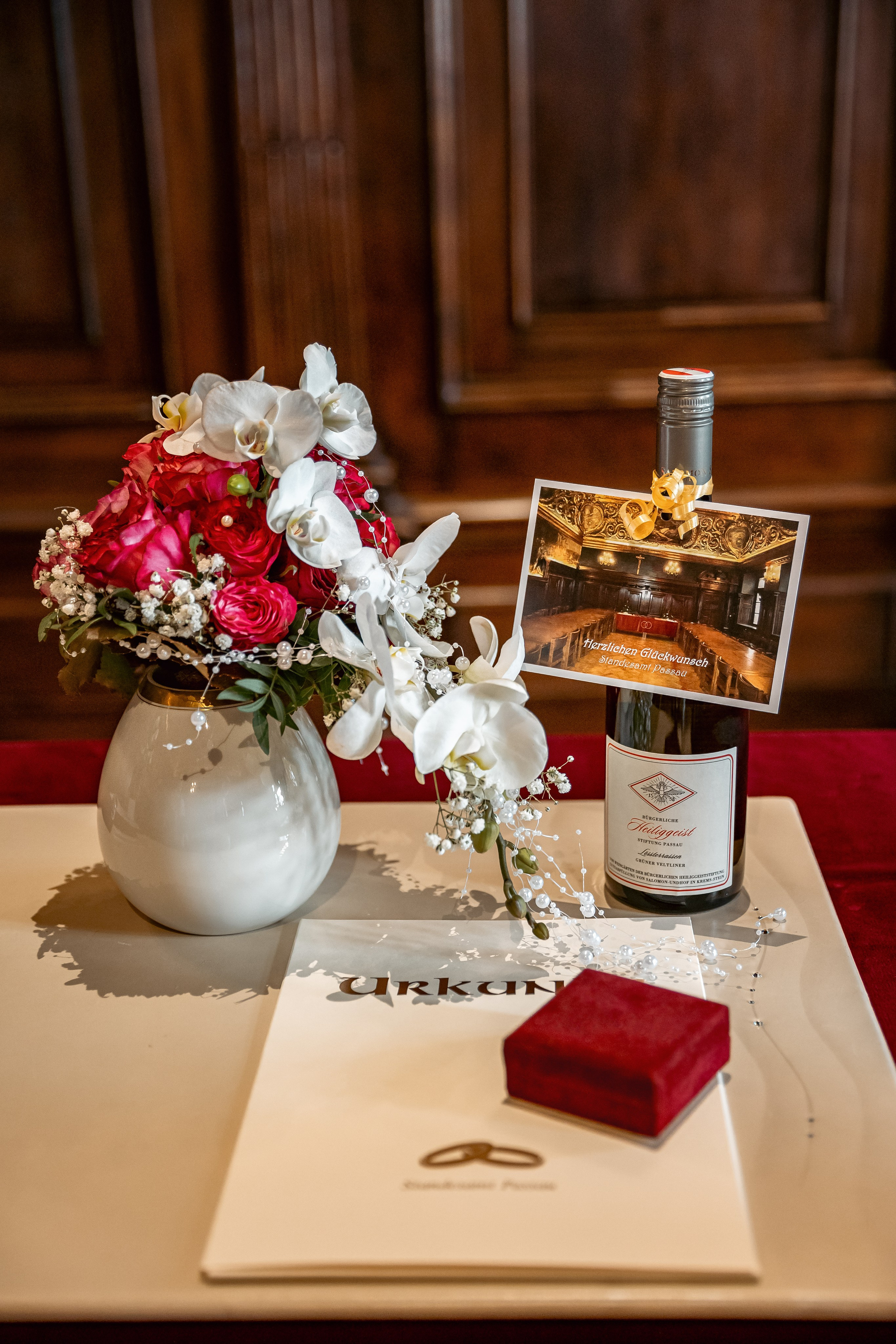 Hochzeit im Standesamt Passau, Hochzeit im kleinen Rathaussaal Passau