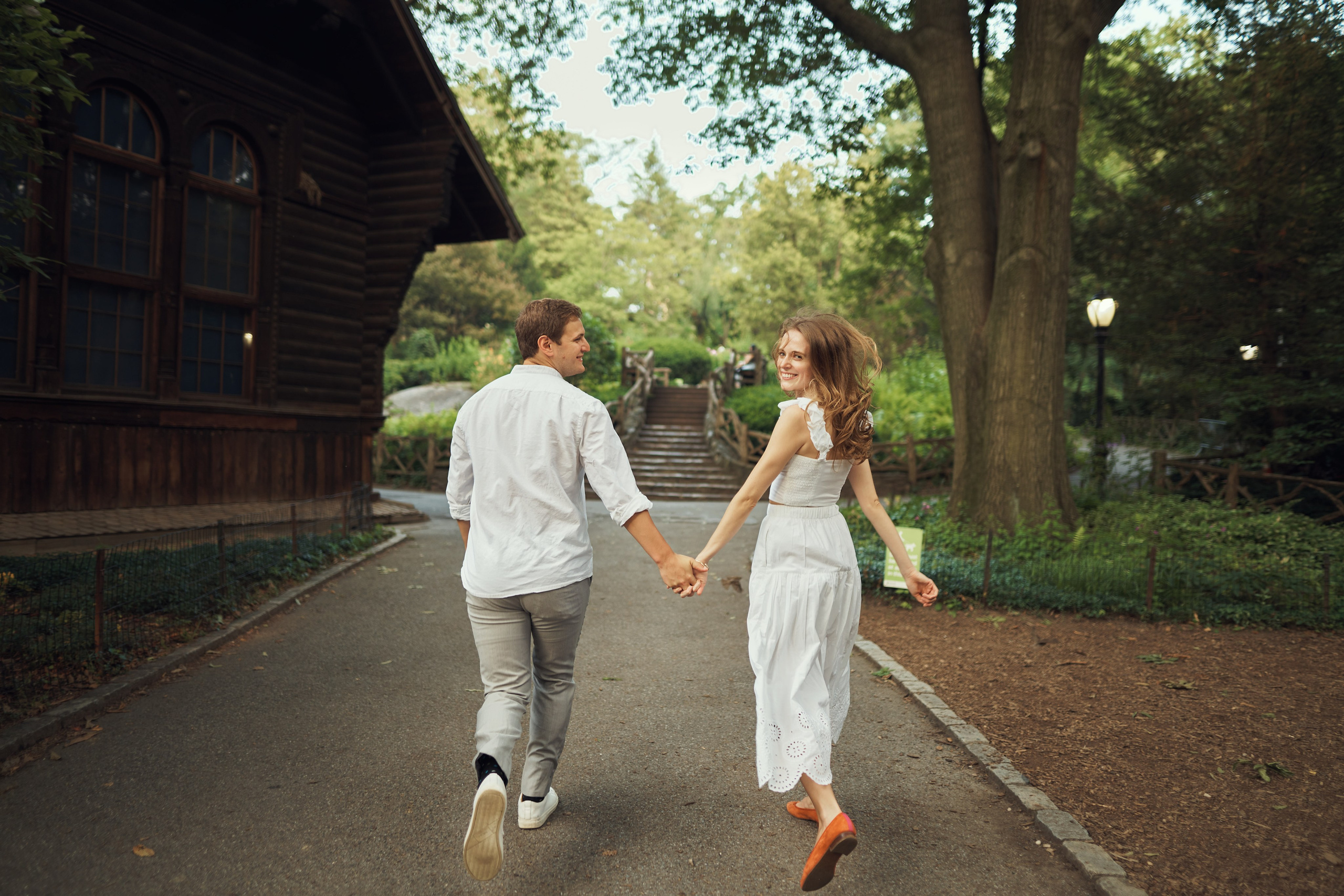 Page and Chris, Central Park. Alex Pedan photography