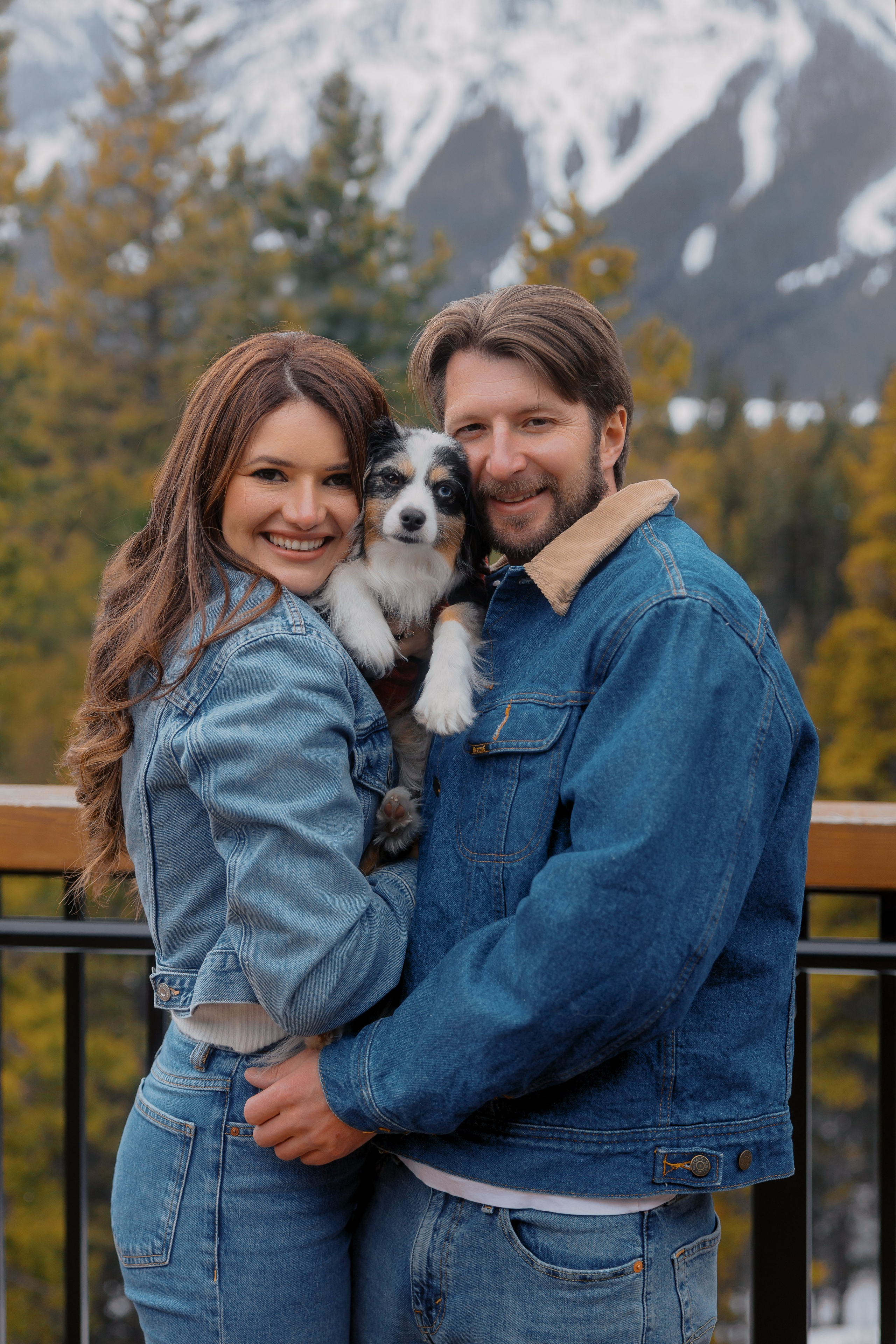 Ski engagement session. Home