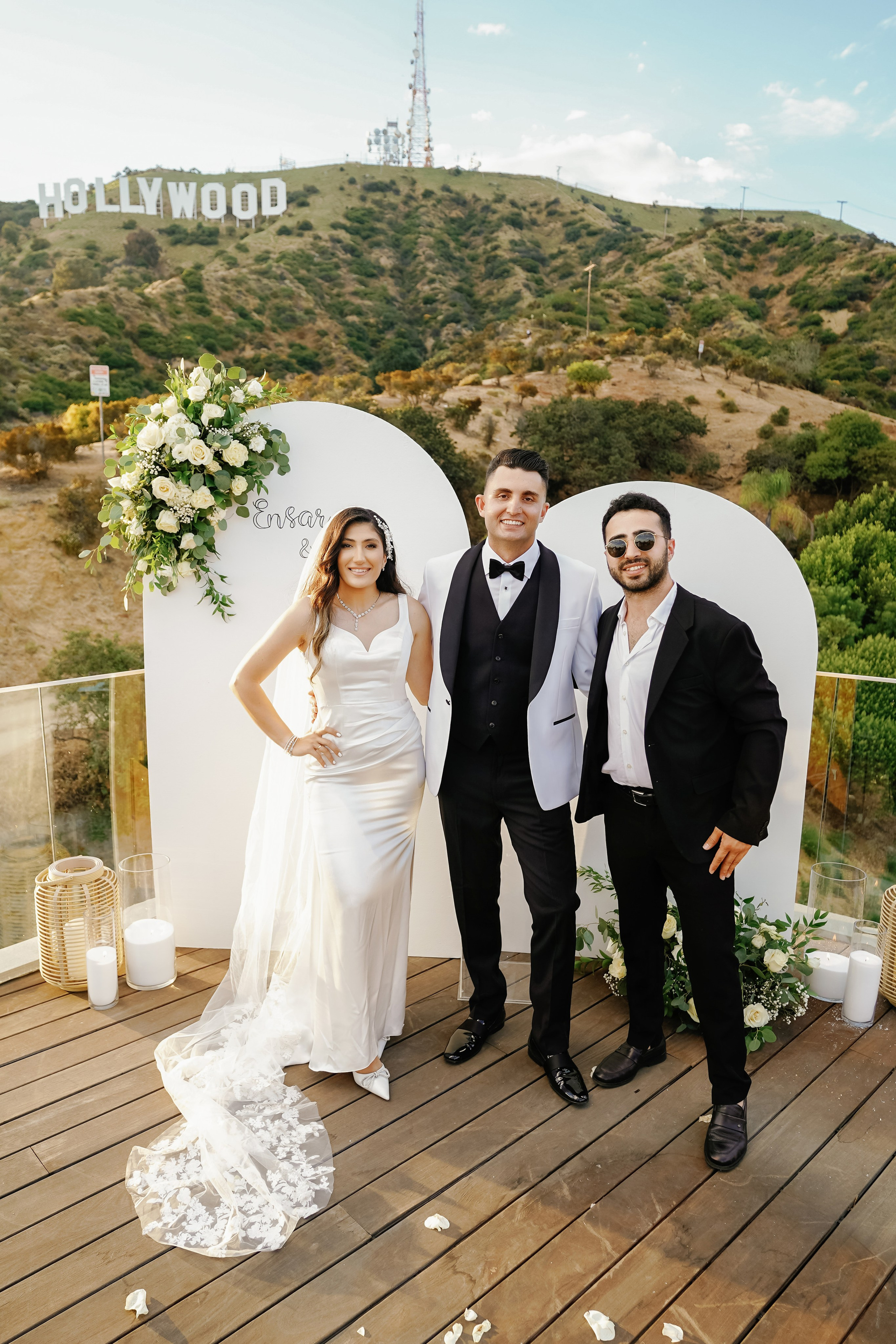 Wedding at the Hollywood Sign Venue, Los Angeles, California. Wedding Photography & Videography Team in California, Los Angeles, San Francisco, San Diego and Travel