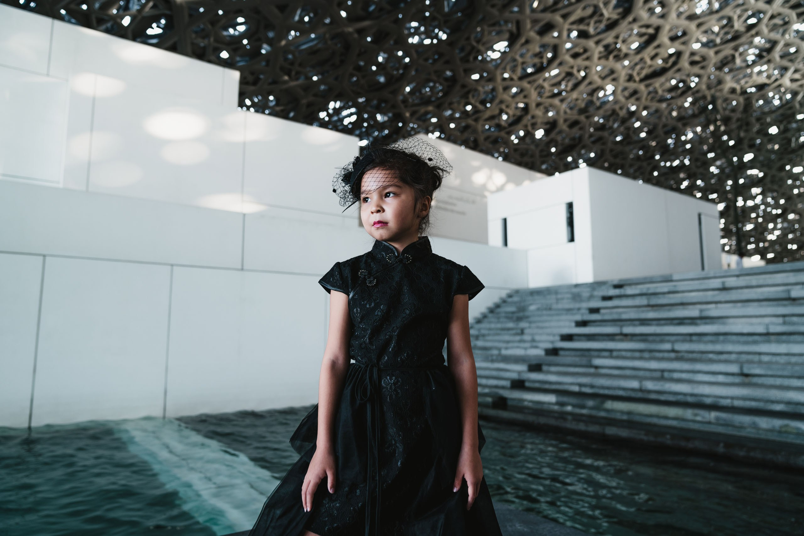 Photoset for Aiym in Abu Dhabi Louvre, UAE. Sergio Russo — TOP Wedding Photographer in Dubai